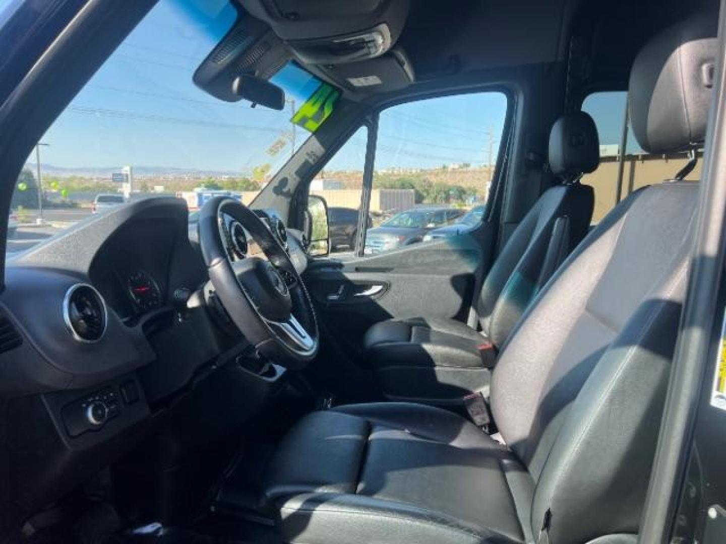 2024 Jet Black /Black Mercedes-Benz Sprinter 2500 Standard Roof 4-Cyl Diesel HO (W1Z4NFVY7RP) with an 2L I-4 diesel direct injection engine, AUTOMATIC transmission, located at 1865 East Red Hills Pkwy, St. George, 84770, (435) 628-0023, 37.120850, -113.543640 - Beautiful all wheel drive SPRINTER AWD with 12 seats, Leather, High output engine, Power drivers seat, Heated drivers seat, Auto A/c with large rear A/C unit, 360 parking camera, Tow hitch, large radio screen. Tires are 50% This beast is ready for all your summertime adventures. 1 owner, no accid- Photo#14