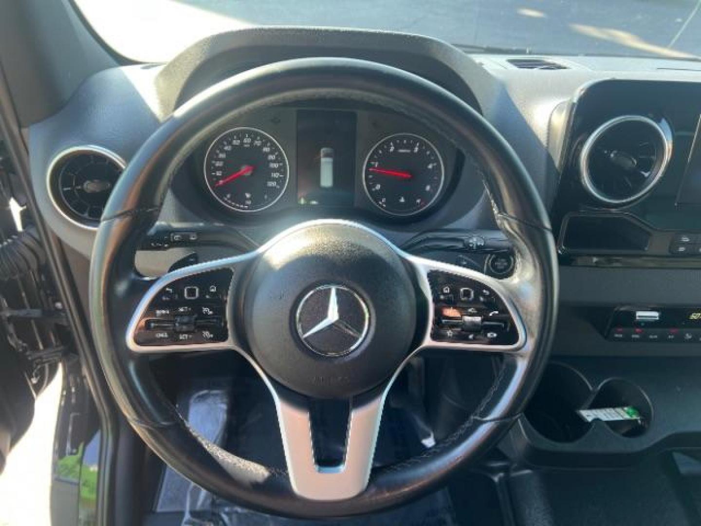 2024 Jet Black /Black Mercedes-Benz Sprinter 2500 Standard Roof 4-Cyl Diesel HO (W1Z4NFVY7RP) with an 2L I-4 diesel direct injection engine, AUTOMATIC transmission, located at 1865 East Red Hills Pkwy, St. George, 84770, (435) 628-0023, 37.120850, -113.543640 - Beautiful all wheel drive SPRINTER AWD with 12 seats, Leather, High output engine, Power drivers seat, Heated drivers seat, Auto A/c with large rear A/C unit, 360 parking camera, Tow hitch, large radio screen. Tires are 50% This beast is ready for all your summertime adventures. 1 owner, no accid- Photo#15