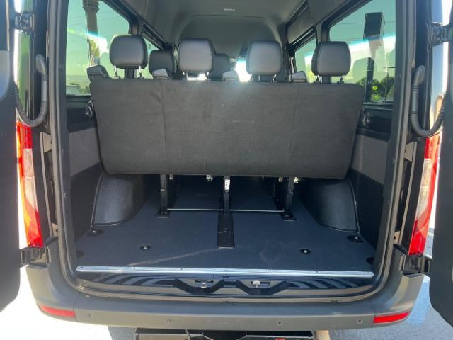 2024 Jet Black /Black Mercedes-Benz Sprinter 2500 Standard Roof 4-Cyl Diesel HO (W1Z4NFVY7RP) with an 2L I-4 diesel direct injection engine, AUTOMATIC transmission, located at 1865 East Red Hills Pkwy, St. George, 84770, (435) 628-0023, 37.120850, -113.543640 - Beautiful all wheel drive SPRINTER AWD with 12 seats, Leather, High output engine, Power drivers seat, Heated drivers seat, Auto A/c with large rear A/C unit, 360 parking camera, Tow hitch, large radio screen. Tires are 50% This beast is ready for all your summertime adventures. 1 owner, no accid - Photo#19