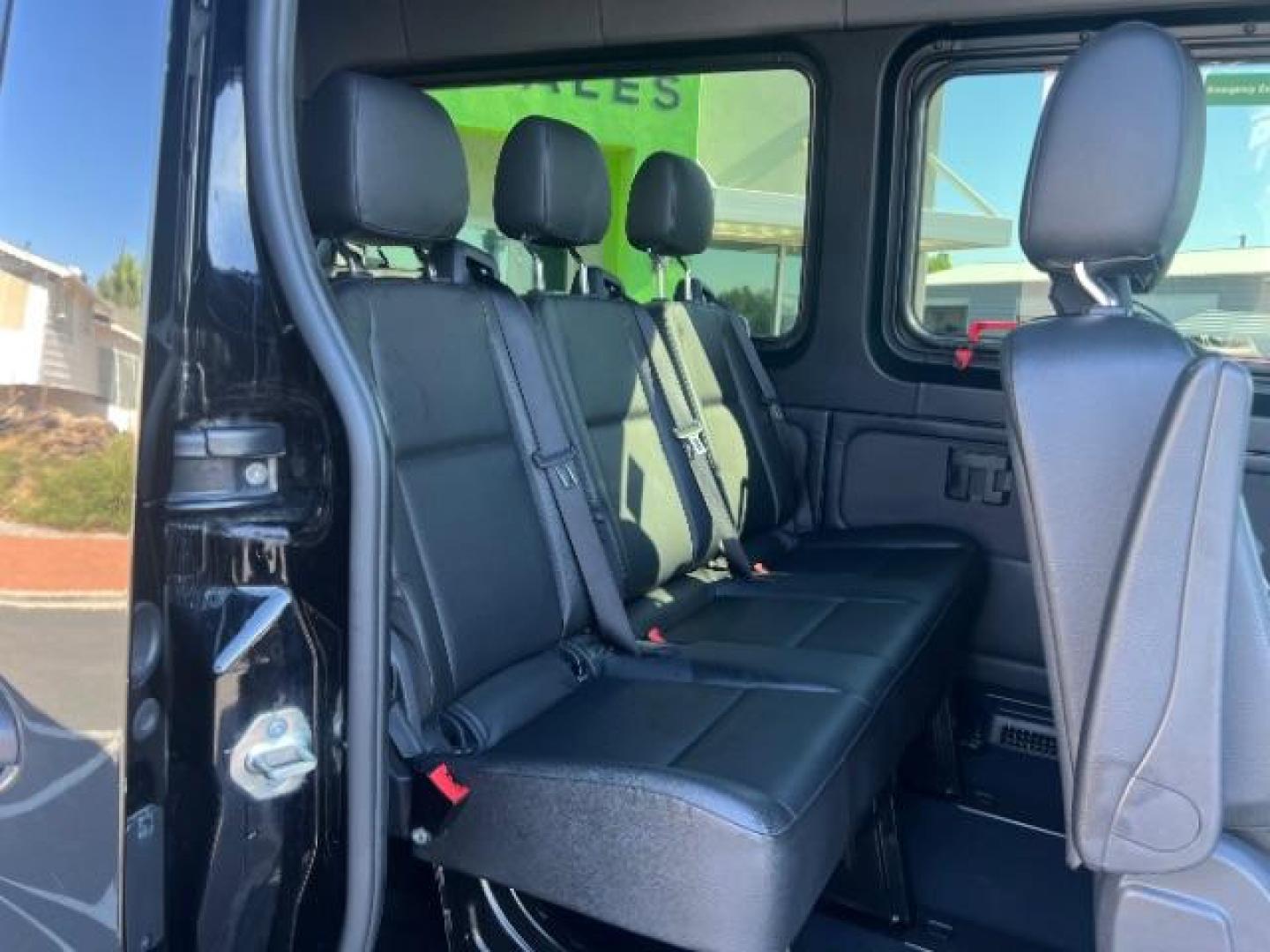 2024 Jet Black /Black Mercedes-Benz Sprinter 2500 Standard Roof 4-Cyl Diesel HO (W1Z4NFVY7RP) with an 2L I-4 diesel direct injection engine, AUTOMATIC transmission, located at 1865 East Red Hills Pkwy, St. George, 84770, (435) 628-0023, 37.120850, -113.543640 - Beautiful all wheel drive SPRINTER AWD with 12 seats, Leather, High output engine, Power drivers seat, Heated drivers seat, Auto A/c with large rear A/C unit, 360 parking camera, Tow hitch, large radio screen. Tires are 50% This beast is ready for all your summertime adventures. 1 owner, no accid- Photo#22