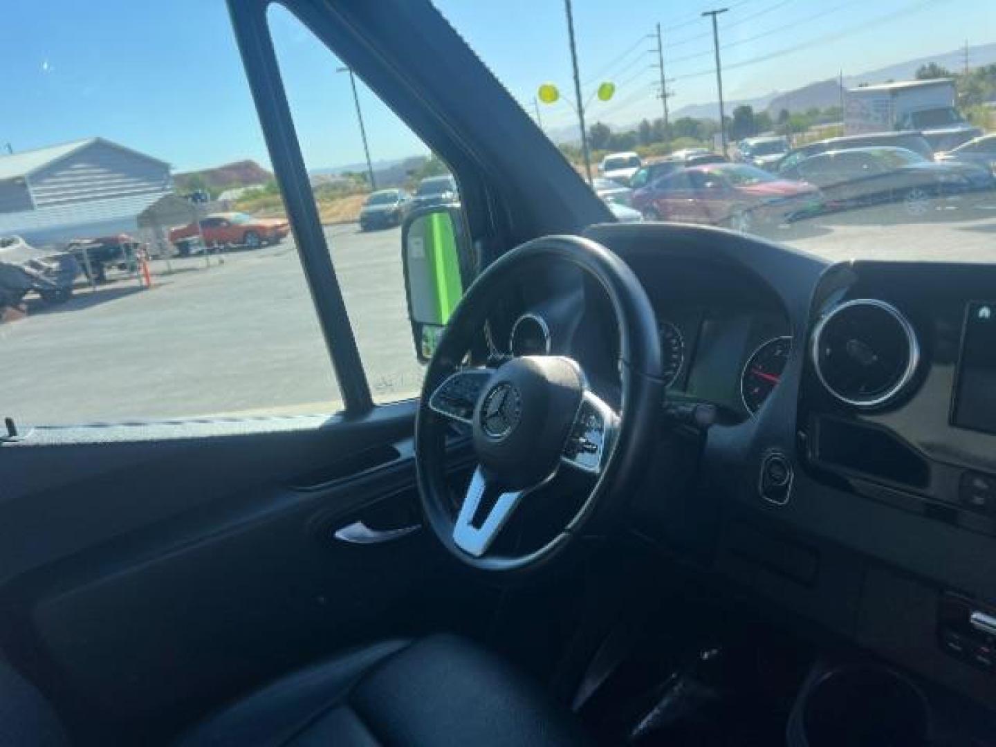 2024 Jet Black /Black Mercedes-Benz Sprinter 2500 Standard Roof 4-Cyl Diesel HO (W1Z4NFVY7RP) with an 2L I-4 diesel direct injection engine, AUTOMATIC transmission, located at 1865 East Red Hills Pkwy, St. George, 84770, (435) 628-0023, 37.120850, -113.543640 - Beautiful all wheel drive SPRINTER AWD with 12 seats, Leather, High output engine, Power drivers seat, Heated drivers seat, Auto A/c with large rear A/C unit, 360 parking camera, Tow hitch, large radio screen. Tires are 50% This beast is ready for all your summertime adventures. 1 owner, no accid- Photo#27