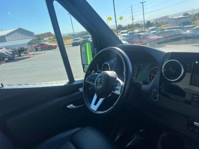 2024 Jet Black /Black Mercedes-Benz Sprinter 2500 Standard Roof 4-Cyl Diesel HO (W1Z4NFVY7RP) with an 2L I-4 diesel direct injection engine, AUTOMATIC transmission, located at 1865 East Red Hills Pkwy, St. George, 84770, (435) 628-0023, 37.120850, -113.543640 - Beautiful all wheel drive SPRINTER AWD with 12 seats, Leather, High output engine, Power drivers seat, Heated drivers seat, Auto A/c with large rear A/C unit, 360 parking camera, Tow hitch, large radio screen. Tires are 50% This beast is ready for all your summertime adventures. 1 owner, no accid - Photo#27