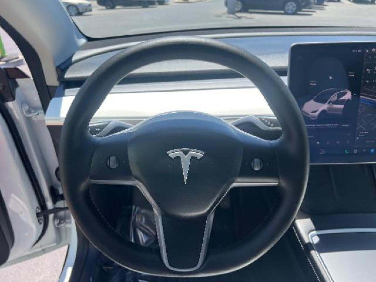 2021 Pearl White Multi-Coat /White/Black Tesla Model Y Long Range Dual Motor All-Wheel Drive (5YJYGDEE7MF) with an ELECTRIC engine, Electric transmission, located at 1865 East Red Hills Pkwy, St. George, 84770, (435) 628-0023, 37.120850, -113.543640 - Excellent Tesla Model Y Long Range All Wheel Drive. HW3, Interior and exterior in great condition. Small scratches and dings as pictured. Every Tesla we sell has had cabin air filter replaced, radiator cleaned, fluids topped AND comes with a mobile charging kit! Battery is healthy and gets 270 on- Photo#15