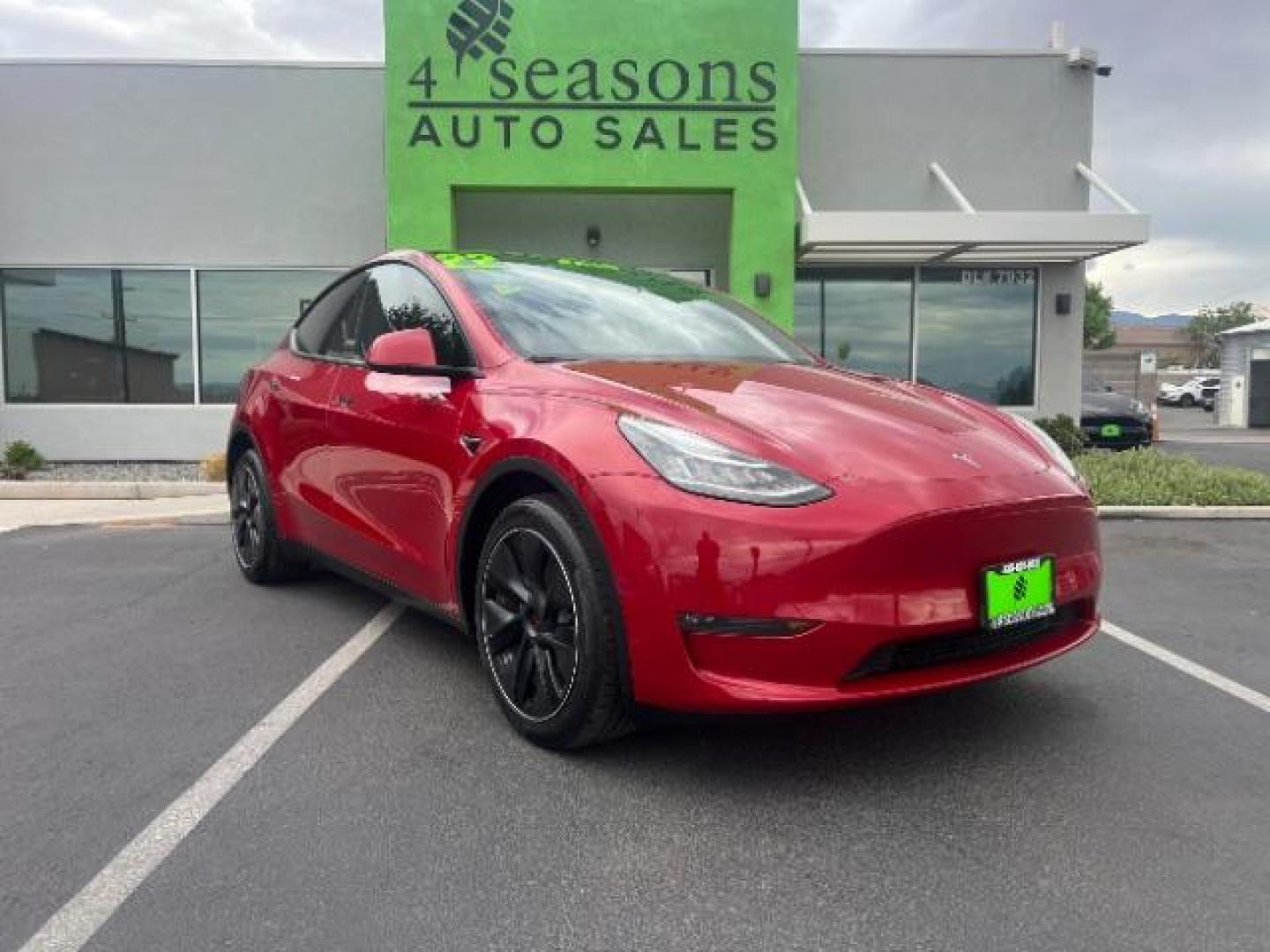 2022 Red Multi-Coat /Black Tesla Model Y Long Range Dual Motor All-Wheel Drive (7SAYGDEE8NF) with an ELECTRIC engine, Electric transmission, located at 1865 East Red Hills Pkwy, St. George, 84770, (435) 628-0023, 37.120850, -113.543640 - Excellent Tesla Model Y Long Range All Wheel Drive. HW3, Interior and exterior in great condition. Small scratches and dings as pictured. Every Tesla we sell has had cabin air filter replaced, radiator cleaned, fluids topped AND comes with a mobile charging kit! Battery is healthy and gets 270 on- Photo#0