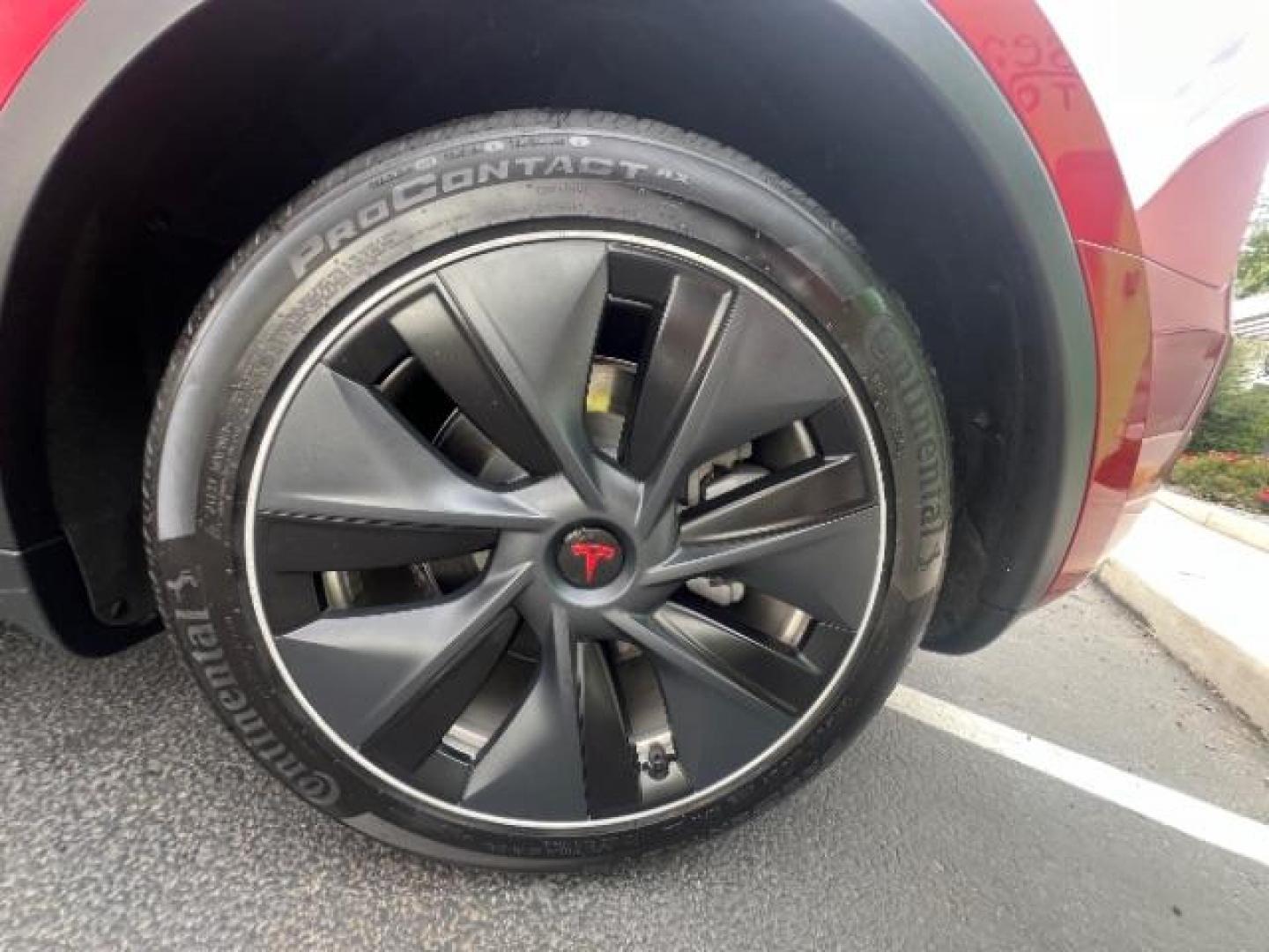 2022 Red Multi-Coat /Black Tesla Model Y Long Range Dual Motor All-Wheel Drive (7SAYGDEE8NF) with an ELECTRIC engine, Electric transmission, located at 1865 East Red Hills Pkwy, St. George, 84770, (435) 628-0023, 37.120850, -113.543640 - Excellent Tesla Model Y Long Range All Wheel Drive. HW3, Interior and exterior in great condition. Small scratches and dings as pictured. Every Tesla we sell has had cabin air filter replaced, radiator cleaned, fluids topped AND comes with a mobile charging kit! Battery is healthy and gets 270 on- Photo#12
