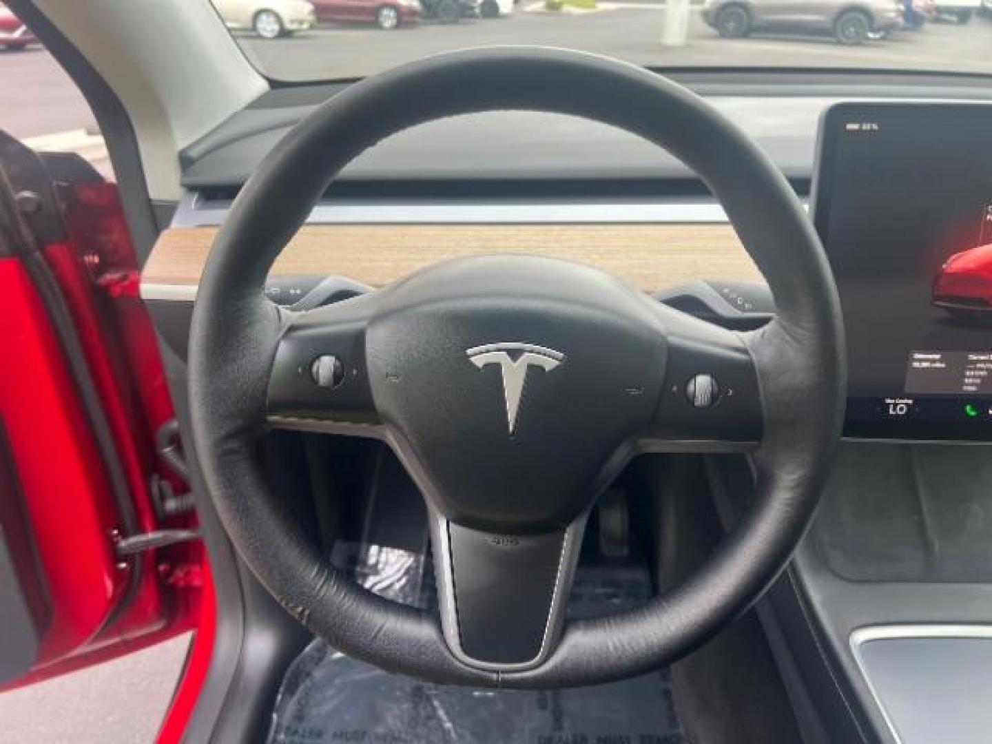 2022 Red Multi-Coat /Black Tesla Model Y Long Range Dual Motor All-Wheel Drive (7SAYGDEE8NF) with an ELECTRIC engine, Electric transmission, located at 1865 East Red Hills Pkwy, St. George, 84770, (435) 628-0023, 37.120850, -113.543640 - Excellent Tesla Model Y Long Range All Wheel Drive. HW3, Interior and exterior in great condition. Small scratches and dings as pictured. Every Tesla we sell has had cabin air filter replaced, radiator cleaned, fluids topped AND comes with a mobile charging kit! Battery is healthy and gets 270 on- Photo#17