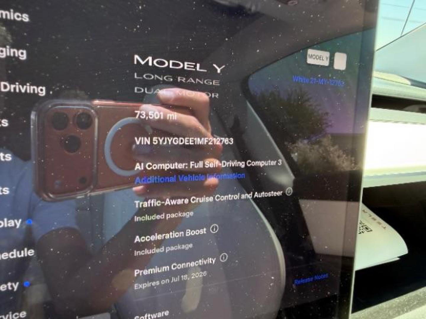 2021 Pearl White Multi-Coat /White/Black Tesla Model Y Long Range Dual Motor All-Wheel Drive (5YJYGDEE1MF) with an ELECTRIC engine, Electric transmission, located at 1865 East Red Hills Pkwy, St. George, 84770, (435) 628-0023, 37.120850, -113.543640- Photo#2