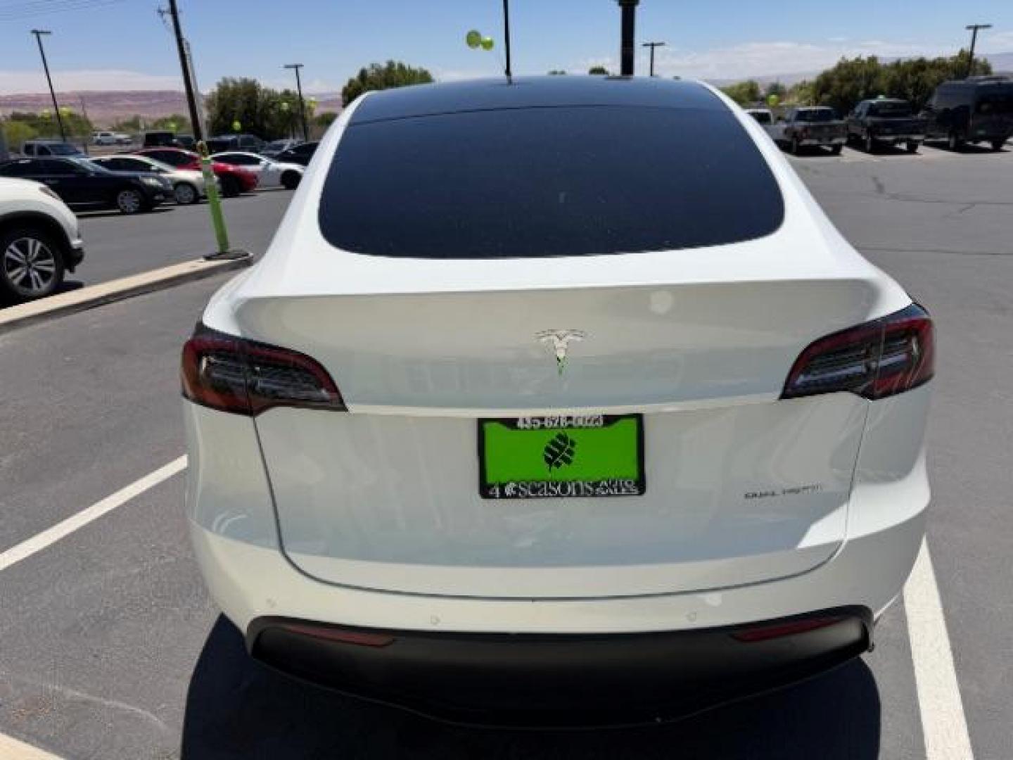 2021 Pearl White Multi-Coat /White/Black Tesla Model Y Long Range Dual Motor All-Wheel Drive (5YJYGDEE1MF) with an ELECTRIC engine, Electric transmission, located at 1865 East Red Hills Pkwy, St. George, 84770, (435) 628-0023, 37.120850, -113.543640- Photo#7