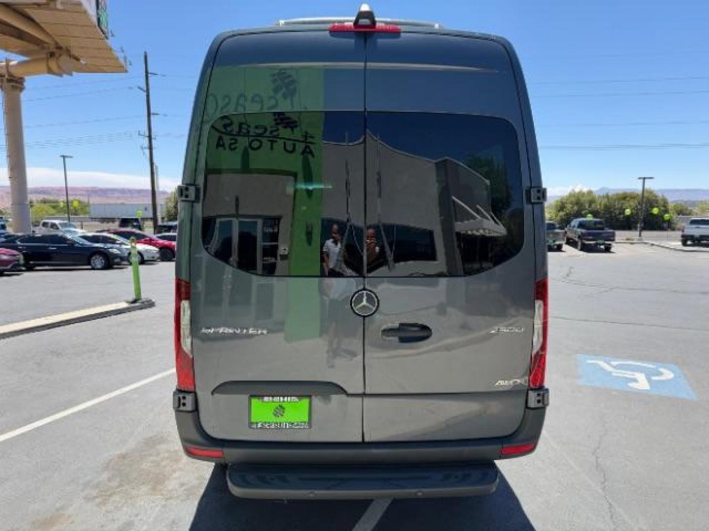 2024 Graphite Grey /Black Mercedes-Benz Sprinter 2500 High Roof 107 inches (W1Z4NFVY5RP) with an 2L I-4 diesel direct injection engine, AUTOMATIC transmission, located at 1865 East Red Hills Pkwy, St. George, 84770, (435) 628-0023, 37.120850, -113.543640 - ALL WHEEL DRIVE, 12 Passenger, Leather, Upgraded A/C roof unit, 360 Camera, Rear step, Large info screen, High output engine. 1 Owner, NO accidents Optional Equipment XM4 - Acoustic Package $97 JA7 - Blind Spot Assist $504 L13 - Fog Lamp with Cornering Light Function $223 H15 - Heated Front Passe- Photo#5