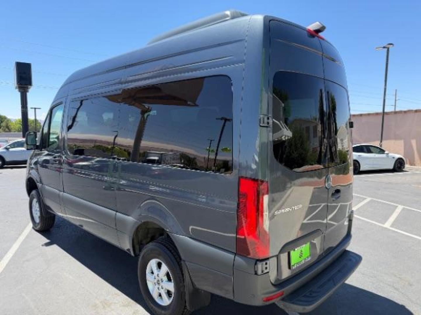 2024 Graphite Grey /Black Mercedes-Benz Sprinter 2500 High Roof 107 inches (W1Z4NFVY5RP) with an 2L I-4 diesel direct injection engine, AUTOMATIC transmission, located at 1865 East Red Hills Pkwy, St. George, 84770, (435) 628-0023, 37.120850, -113.543640 - ALL WHEEL DRIVE, 12 Passenger, Leather, Upgraded A/C roof unit, 360 Camera, Rear step, Large info screen, High output engine. 1 Owner, NO accidents Optional Equipment XM4 - Acoustic Package $97 JA7 - Blind Spot Assist $504 L13 - Fog Lamp with Cornering Light Function $223 H15 - Heated Front Passe- Photo#6
