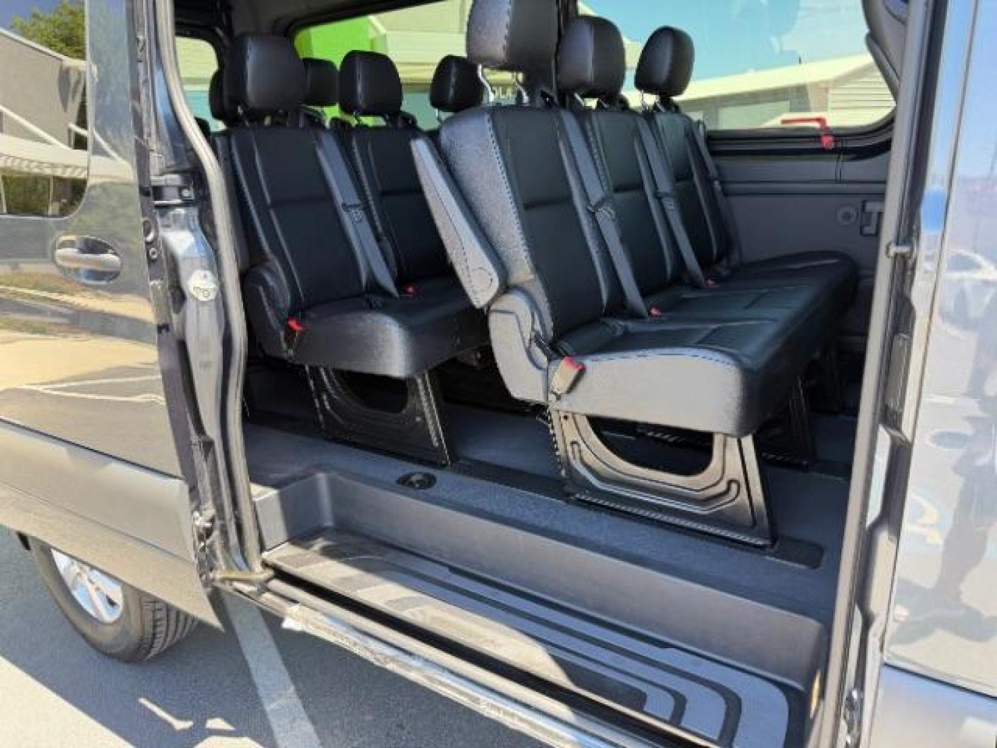 2024 Graphite Grey /Black Mercedes-Benz Sprinter 2500 High Roof 107 inches (W1Z4NFVY5RP) with an 2L I-4 diesel direct injection engine, AUTOMATIC transmission, located at 1865 East Red Hills Pkwy, St. George, 84770, (435) 628-0023, 37.120850, -113.543640 - ALL WHEEL DRIVE, 12 Passenger, Leather, Upgraded A/C roof unit, 360 Camera, Rear step, Large info screen, High output engine. 1 Owner, NO accidents Optional Equipment XM4 - Acoustic Package $97 JA7 - Blind Spot Assist $504 L13 - Fog Lamp with Cornering Light Function $223 H15 - Heated Front Passe- Photo#22