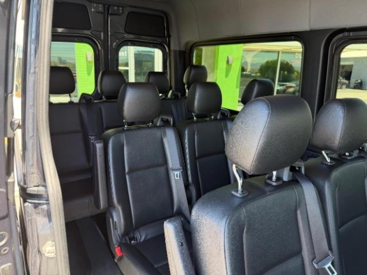 2024 Graphite Grey /Black Mercedes-Benz Sprinter 2500 High Roof 107 inches (W1Z4NFVY5RP) with an 2L I-4 diesel direct injection engine, AUTOMATIC transmission, located at 1865 East Red Hills Pkwy, St. George, 84770, (435) 628-0023, 37.120850, -113.543640 - ALL WHEEL DRIVE, 12 Passenger, Leather, Upgraded A/C roof unit, 360 Camera, Rear step, Large info screen, High output engine. 1 Owner, NO accidents Optional Equipment XM4 - Acoustic Package $97 JA7 - Blind Spot Assist $504 L13 - Fog Lamp with Cornering Light Function $223 H15 - Heated Front Passe- Photo#27