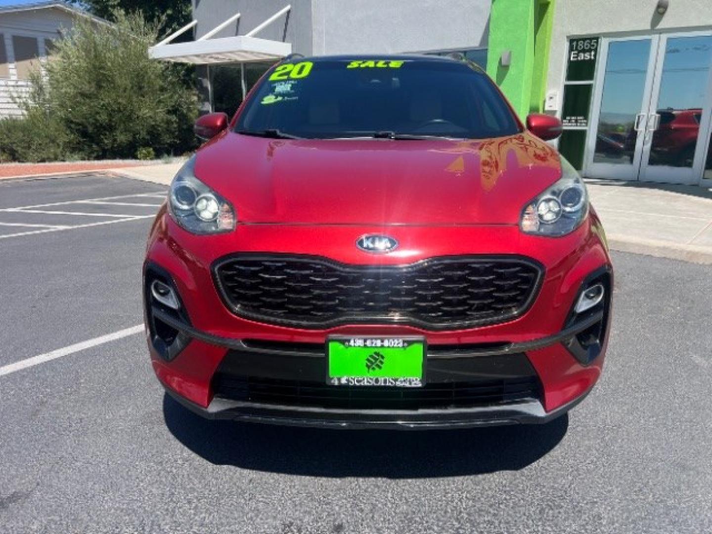 2020 Hyper Red /Black Kia Sportage S (KNDP63AC2L7) with an Theta II 2.4L I-4 gasoline direct injection engine, Automatic transmission, located at 1865 East Red Hills Pkwy, St. George, 84770, (435) 628-0023, 37.120850, -113.543640- Photo#1
