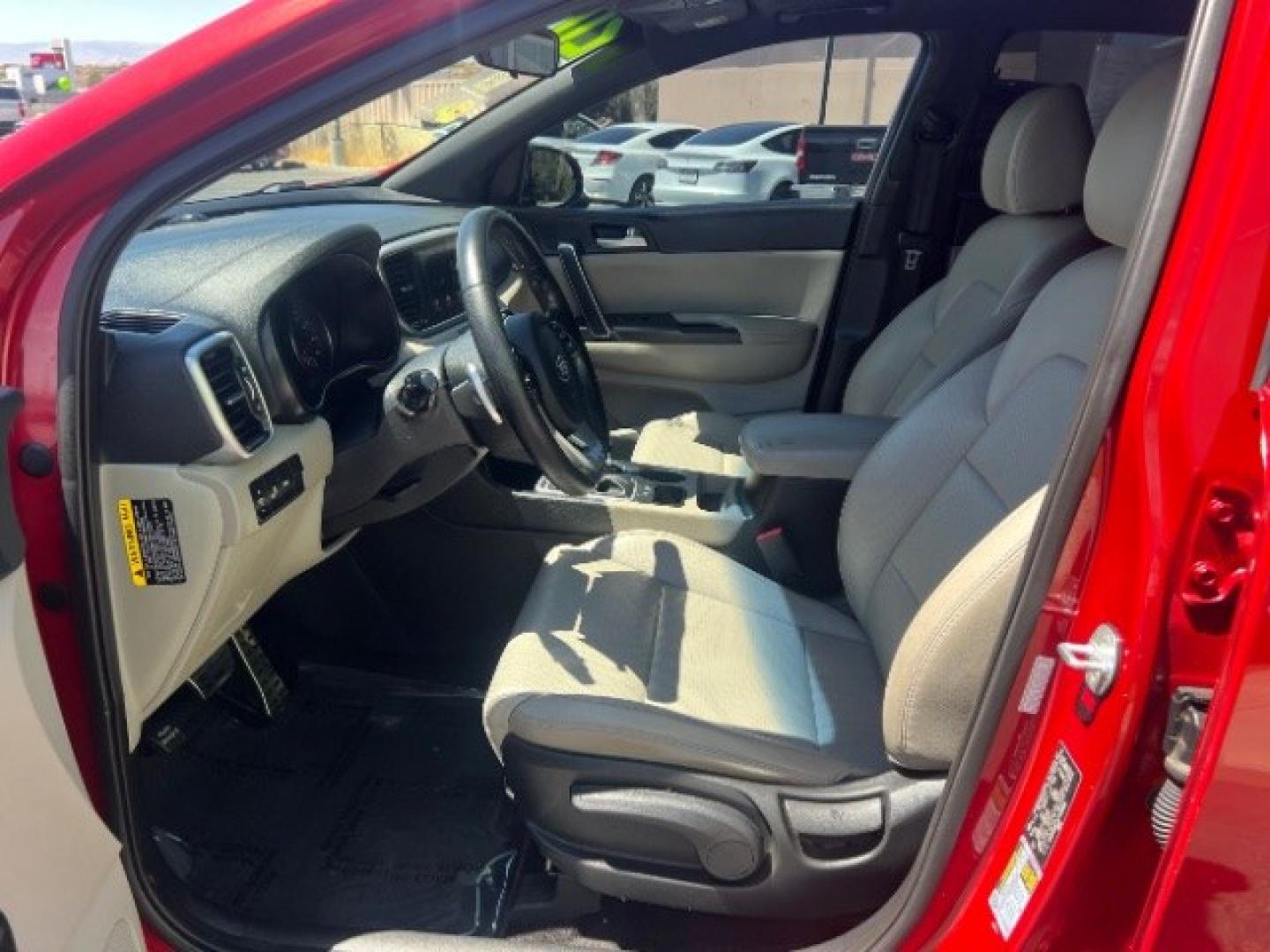 2020 Hyper Red /Black Kia Sportage S (KNDP63AC2L7) with an Theta II 2.4L I-4 gasoline direct injection engine, Automatic transmission, located at 1865 East Red Hills Pkwy, St. George, 84770, (435) 628-0023, 37.120850, -113.543640- Photo#14