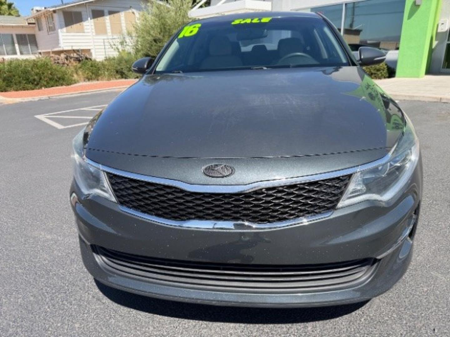 2016 Titanium Gray /Beige Kia Optima LX (5XXGT4L3XGG) with an Theta II 2.4L I-4 gasoline direct injection engine, Automatic transmission, located at 940 North Main Street, Cedar City, UT, 84720, (435) 628-0023, 37.692936, -113.061897 - We specialize in helping ALL people get the best financing available. No matter your credit score, good, bad or none we can get you an amazing rate. Had a bankruptcy, divorce, or repossessions? We give you the green light to get your credit back on the road. Low down and affordable payments that fit- Photo#1