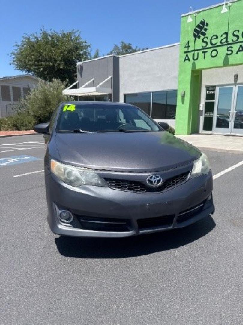 2014 Cosmic Gray Mica /Ash Toyota Camry L | LE | XLE | SE | SE Sport (4T1BF1FK8EU) with an 2.5L I-4 DOHC engine, Automatic transmission, located at 1865 East Red Hills Pkwy, St. George, 84770, (435) 628-0023, 37.120850, -113.543640 - We specialize in helping ALL people get the best financing available. No matter your credit score, good, bad or none we can get you an amazing rate. Had a bankruptcy, divorce, or repossessions? We give you the green light to get your credit back on the road. Low down and affordable payments that fit- Photo#1