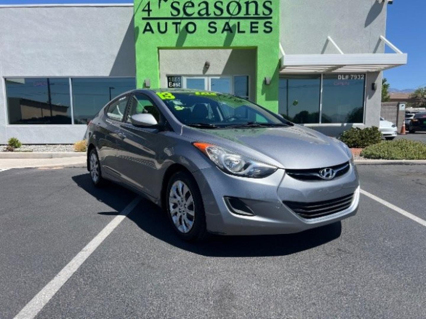 2013 Shimmering Air Silver /Gray Hyundai Elantra GLS (KMHDH4AE4DU) with an 1.8L I-4 DOHC engine, Automatic transmission, located at 1865 East Red Hills Pkwy, St. George, 84770, (435) 628-0023, 37.120850, -113.543640 - We specialize in helping ALL people get the best financing available. No matter your credit score, good, bad or none we can get you an amazing rate. Had a bankruptcy, divorce, or repossessions? We give you the green light to get your credit back on the road. Low down and affordable payments that fit- Photo#0