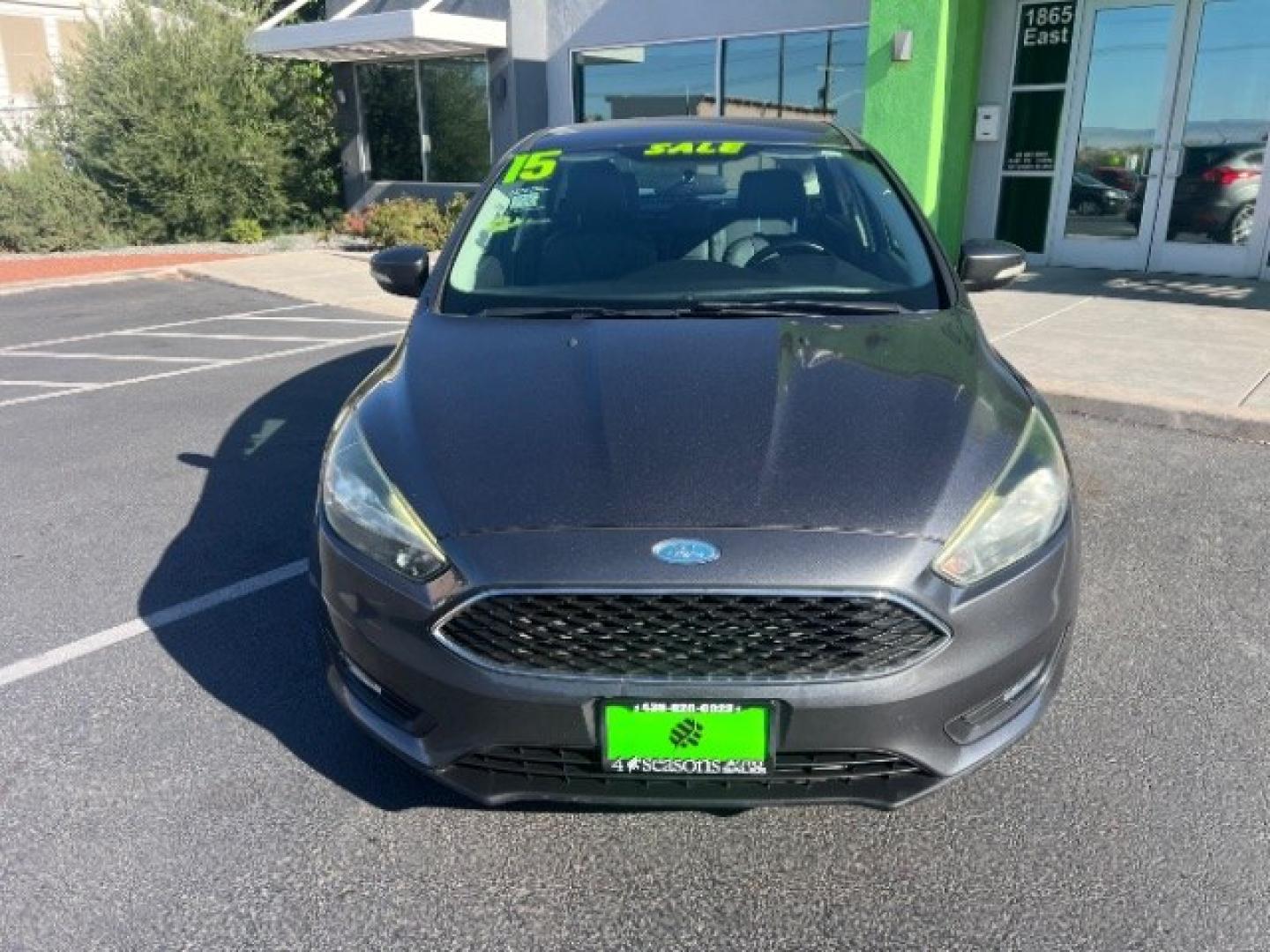2015 Magnetic /Charcoal Black Ford Focus SE (1FADP3K25FL) with an 2L I-4 gasoline direct injection engine, Automatic transmission, located at 940 North Main Street, Cedar City, UT, 84720, (435) 628-0023, 37.692936, -113.061897 - We specialize in helping ALL people get the best financing available. No matter your credit score, good, bad or none we can get you an amazing rate. Had a bankruptcy, divorce, or repossessions? We give you the green light to get your credit back on the road. Low down and affordable payments that fit- Photo#1