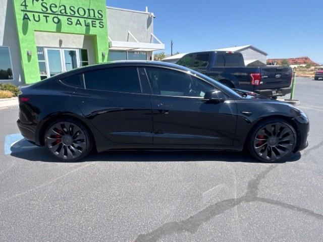 2021 Black /White Leather Tesla Model 3 Performance (5YJ3E1ECXMF) with an ELECTRIC engine, 1-Speed Automatic transmission, located at 1865 East Red Hills Pkwy, St. George, 84770, (435) 628-0023, 37.120850, -113.543640 - Excellent Tesla Model 3 Long Range All Wheel Drive Performance with FSD PAID FOR ($8k Full Self Driving Subscription fully transfers to new owner. Lock in FSD for life! 5 Seats HW3, Black and White Premium Interior and exterior in great condition. Every Tesla we sell has had cabin air filter replac- Photo#8