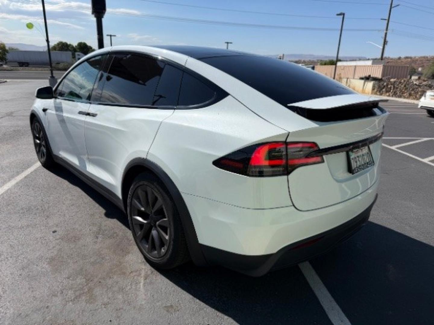 2023 Pearl White Multi-Coat /Cream Tesla Model X Dual Motor All-Wheel Drive | Standard Range (7SAXCBE56PF) with an ELECTRIC engine, Electric transmission, located at 1865 East Red Hills Pkwy, St. George, 84770, (435) 628-0023, 37.120850, -113.543640 - Very rareTesla Model X All Wheel Drive WITH HW4 and 6 Seats Interior and exterior in great condition. Small scratches and dings as pictured. Every Tesla we sell has had cabin air filter replaced, radiator cleaned, fluids topped AND comes with a mobile charging kit! Battery is healthy and gets 260- Photo#7