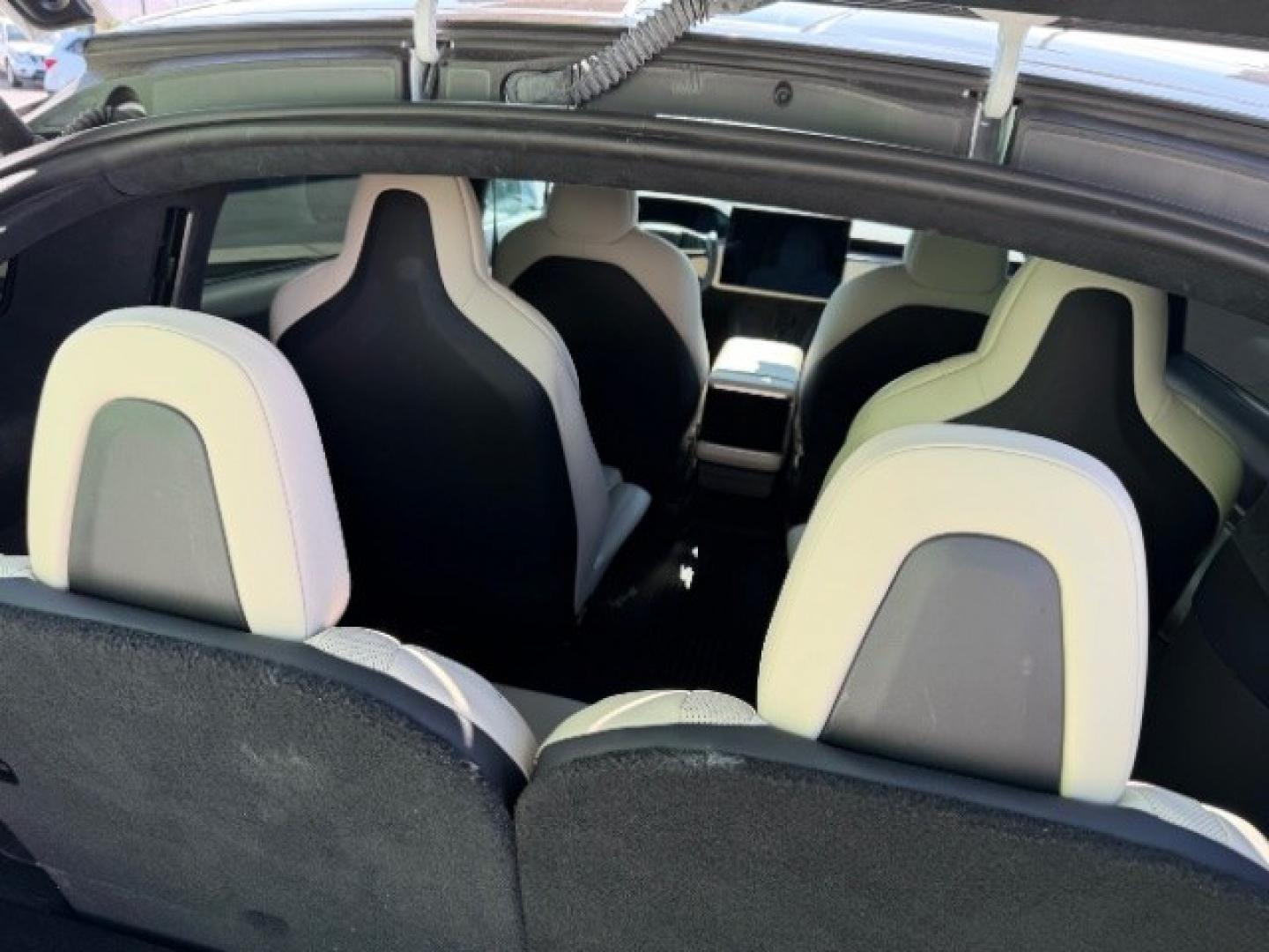 2023 Pearl White Multi-Coat /Cream Tesla Model X Dual Motor All-Wheel Drive | Standard Range (7SAXCBE56PF) with an ELECTRIC engine, Electric transmission, located at 1865 East Red Hills Pkwy, St. George, 84770, (435) 628-0023, 37.120850, -113.543640 - Very rareTesla Model X All Wheel Drive WITH HW4 and 6 Seats Interior and exterior in great condition. Small scratches and dings as pictured. Every Tesla we sell has had cabin air filter replaced, radiator cleaned, fluids topped AND comes with a mobile charging kit! Battery is healthy and gets 260- Photo#20