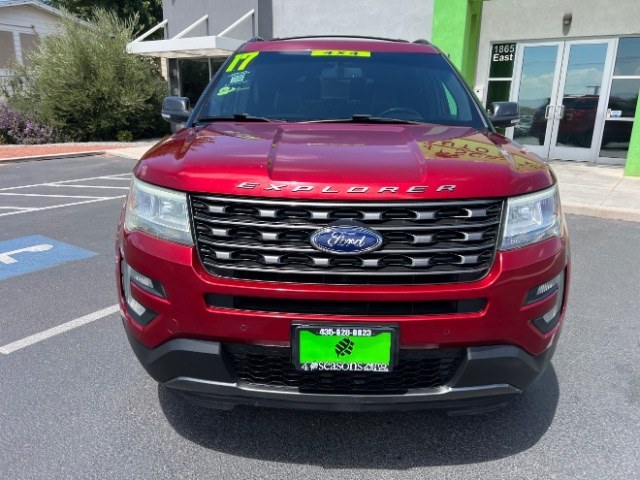 2017 Ruby Red Metallic Tinted Clearcoat /Ebony Black Ford Explorer XLT (1FM5K8D89HG) with an 3.5L V6 engine, Automatic transmission, located at 940 North Main Street, Cedar City, UT, 84720, (435) 628-0023, 37.692936, -113.061897 - We specialize in helping ALL people get the best financing available. No matter your credit score, good, bad or none we can get you an amazing rate. Had a bankruptcy, divorce, or repossessions? We give you the green light to get your credit back on the road. Low down and affordable payments that fit- Photo#1