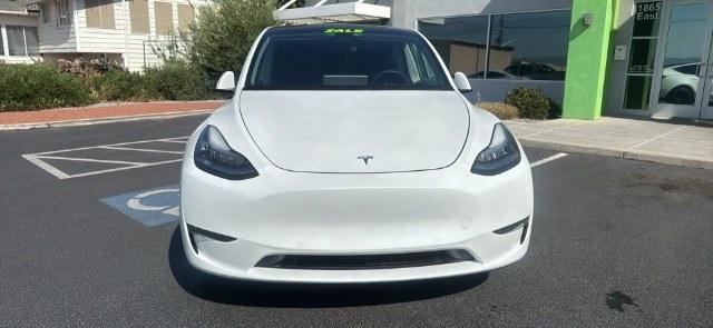 2020 Pearl White Multi-Coat /Black Tesla Model Y Long Range Dual Motor All-Wheel Drive (5YJYGDEEXLF) with an ELECTRIC engine, Electric transmission, located at 1865 East Red Hills Pkwy, St. George, 84770, (435) 628-0023, 37.120850, -113.543640 - Excellent Tesla Model Y Long Range All Wheel Drive, Acceleration Boost PAID FOR, 5 Seats HW3, Interior and exterior in great condition. Small scratches and dings as pictured. Every Tesla we sell has had cabin air filter replaced, radiator cleaned, fluids topped AND comes with a mobile charging kit- Photo#1
