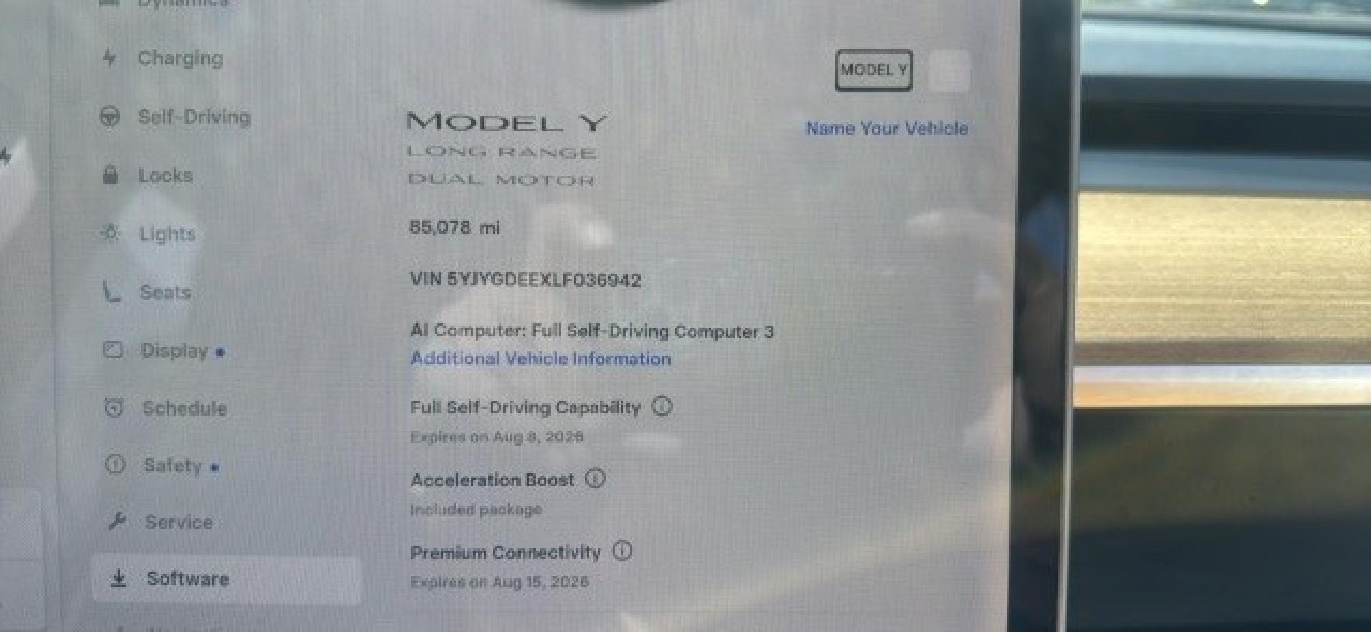 2020 Pearl White Multi-Coat /Black Tesla Model Y Long Range Dual Motor All-Wheel Drive (5YJYGDEEXLF) with an ELECTRIC engine, Electric transmission, located at 1865 East Red Hills Pkwy, St. George, 84770, (435) 628-0023, 37.120850, -113.543640 - Excellent Tesla Model Y Long Range All Wheel Drive, Acceleration Boost PAID FOR, 5 Seats HW3, Interior and exterior in great condition. Small scratches and dings as pictured. Every Tesla we sell has had cabin air filter replaced, radiator cleaned, fluids topped AND comes with a mobile charging kit- Photo#16