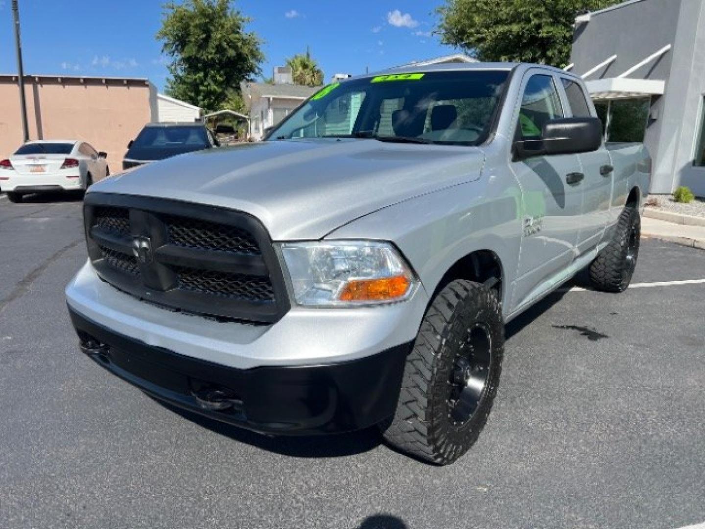 2018 Bright Silver Metallic Clearcoat /Diesel Gray/Black Ram 1500 Tradesman Quad Cab 4x4 6'4 Box (1C6RR7FG5JS) with an Pentastar 3.6L V-6 DOHC engine, Automatic transmission, located at 1865 East Red Hills Pkwy, St. George, 84770, (435) 628-0023, 37.120850, -113.543640 - We specialize in helping ALL people get the best financing available. No matter your credit score, good, bad or none we can get you an amazing rate. Had a bankruptcy, divorce, or repossessions? We give you the green light to get your credit back on the road. Low down and affordable payments that fit- Photo#2