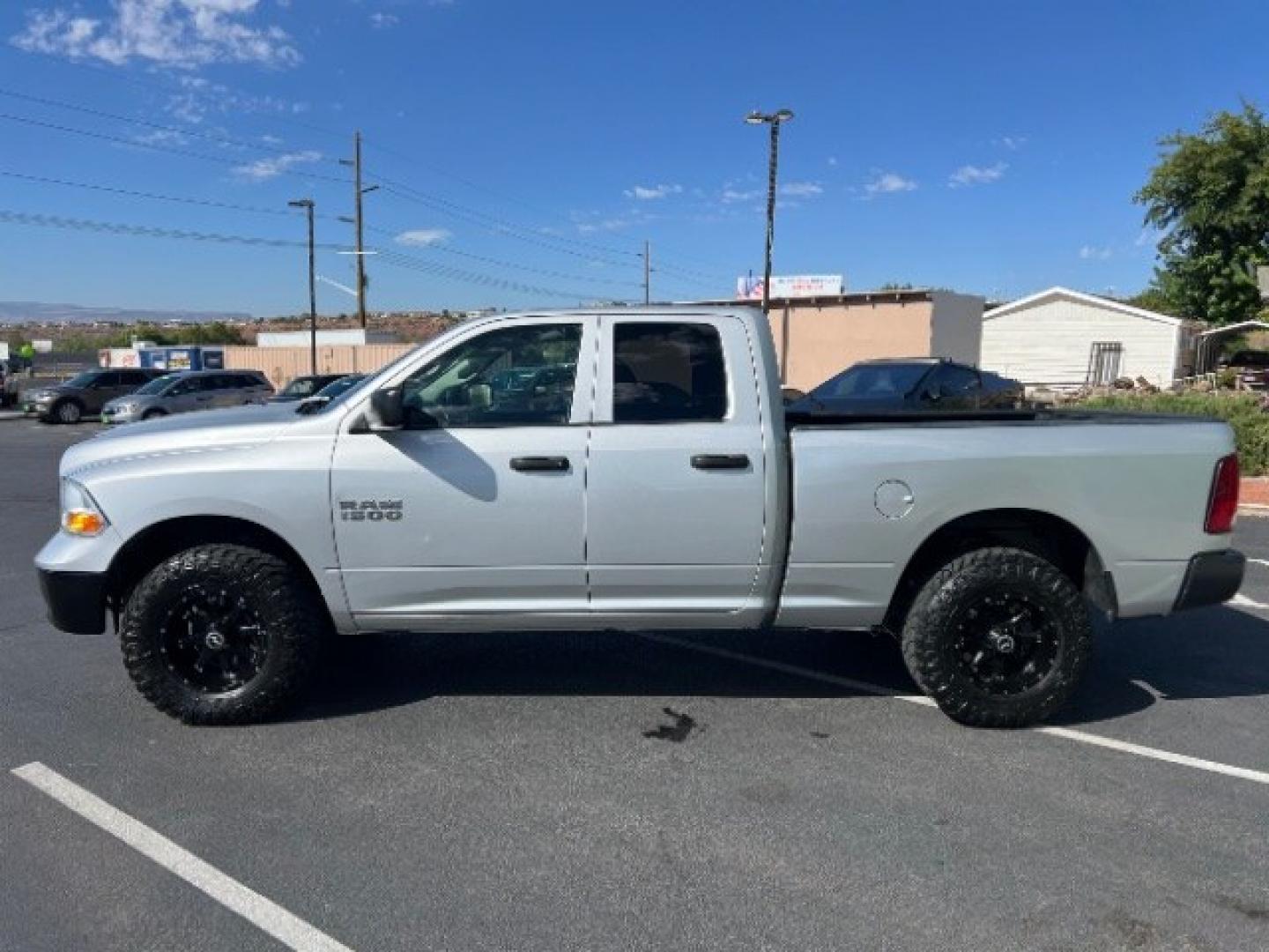 2018 Bright Silver Metallic Clearcoat /Diesel Gray/Black Ram 1500 Tradesman Quad Cab 4x4 6'4 Box (1C6RR7FG5JS) with an Pentastar 3.6L V-6 DOHC engine, Automatic transmission, located at 1865 East Red Hills Pkwy, St. George, 84770, (435) 628-0023, 37.120850, -113.543640 - We specialize in helping ALL people get the best financing available. No matter your credit score, good, bad or none we can get you an amazing rate. Had a bankruptcy, divorce, or repossessions? We give you the green light to get your credit back on the road. Low down and affordable payments that fit- Photo#3