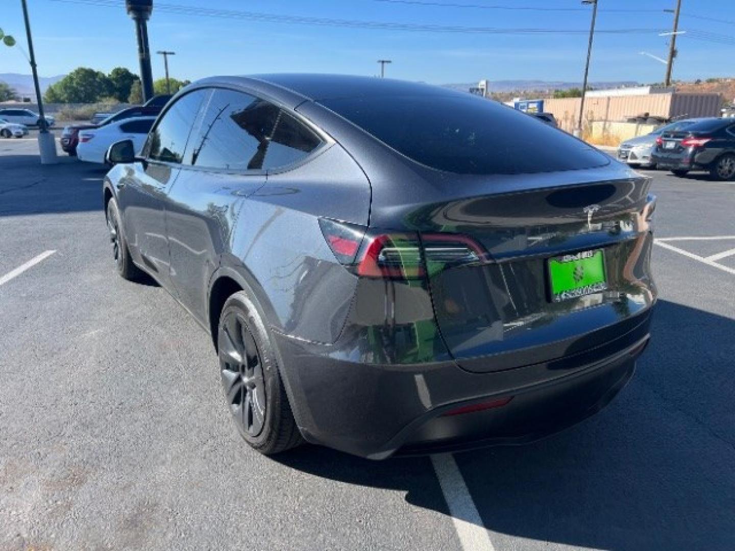 2024 Stealth Grey /Black Tesla Model Y Long Range Dual Motor All-Wheel Drive (7SAYGAEE8RF) with an ELECTRIC engine, Electric transmission, located at 1865 East Red Hills Pkwy, St. George, 84770, (435) 628-0023, 37.120850, -113.543640 - Excellent Tesla Model Y Long Range All Wheel Drive , 7 Seats HW4!, Interior and exterior in great condition. Small scratches and dings as pictured. Every Tesla we sell has had cabin air filter replaced, radiator cleaned, fluids topped AND comes with a mobile charging kit! Battery is healthy and ge- Photo#6