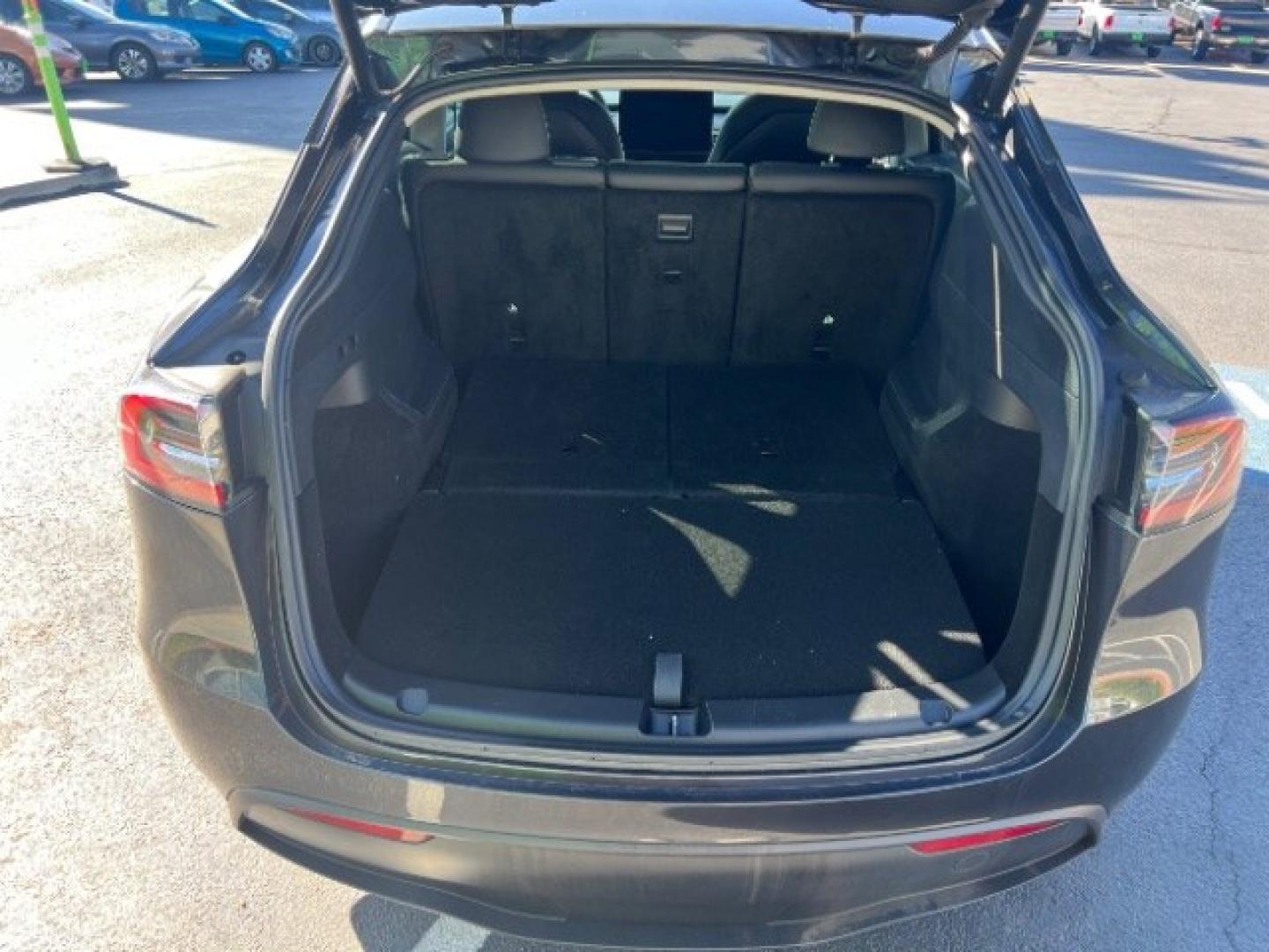 2024 Stealth Grey /Black Tesla Model Y Long Range Dual Motor All-Wheel Drive (7SAYGAEE8RF) with an ELECTRIC engine, Electric transmission, located at 1865 East Red Hills Pkwy, St. George, 84770, (435) 628-0023, 37.120850, -113.543640 - Excellent Tesla Model Y Long Range All Wheel Drive , 7 Seats HW4!, Interior and exterior in great condition. Small scratches and dings as pictured. Every Tesla we sell has had cabin air filter replaced, radiator cleaned, fluids topped AND comes with a mobile charging kit! Battery is healthy and ge- Photo#22