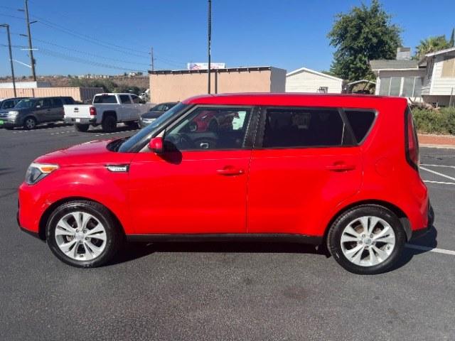 2016 Inferno Red /Gray 2-Tone Kia Soul + (KNDJP3A57G7) with an 2L I-4 gasoline direct injection engine, Automatic transmission, located at 940 North Main Street, Cedar City, UT, 84720, (435) 628-0023, 37.692936, -113.061897 - This 2016 Kia Soul + is $10,000 on the Cedar City lot. It shows 102,411 miles. Listed sales price includes $300 doc fee. 4 REASONS TO BUY FROM 4 SEASONS ~~CERTIFIED PREOWNED - This vehicle has gone through a 50 point inspection and road test. We fixed everything that was broken or worn out. On av- Photo#3