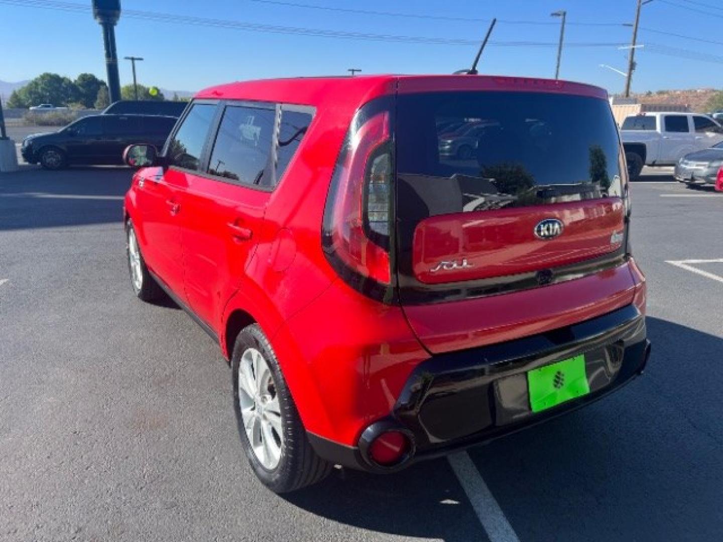 2016 Inferno Red /Gray 2-Tone Kia Soul + (KNDJP3A57G7) with an 2L I-4 gasoline direct injection engine, Automatic transmission, located at 940 North Main Street, Cedar City, UT, 84720, (435) 628-0023, 37.692936, -113.061897 - We specialize in helping ALL people get the best financing available. No matter your credit score, good, bad or none we can get you an amazing rate. Had a bankruptcy, divorce, or repossessions? We give you the green light to get your credit back on the road. Low down and affordable payments that fit- Photo#4