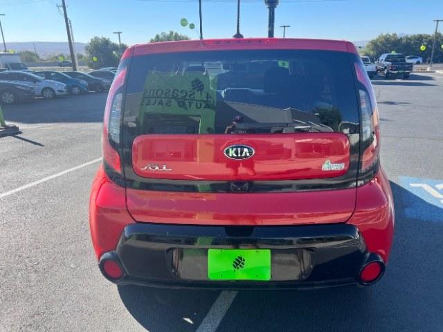 2016 Inferno Red /Gray 2-Tone Kia Soul + (KNDJP3A57G7) with an 2L I-4 gasoline direct injection engine, Automatic transmission, located at 940 North Main Street, Cedar City, UT, 84720, (435) 628-0023, 37.692936, -113.061897 - This 2016 Kia Soul + is $10,000 on the Cedar City lot. It shows 102,411 miles. Listed sales price includes $300 doc fee. 4 REASONS TO BUY FROM 4 SEASONS ~~CERTIFIED PREOWNED - This vehicle has gone through a 50 point inspection and road test. We fixed everything that was broken or worn out. On av- Photo#5