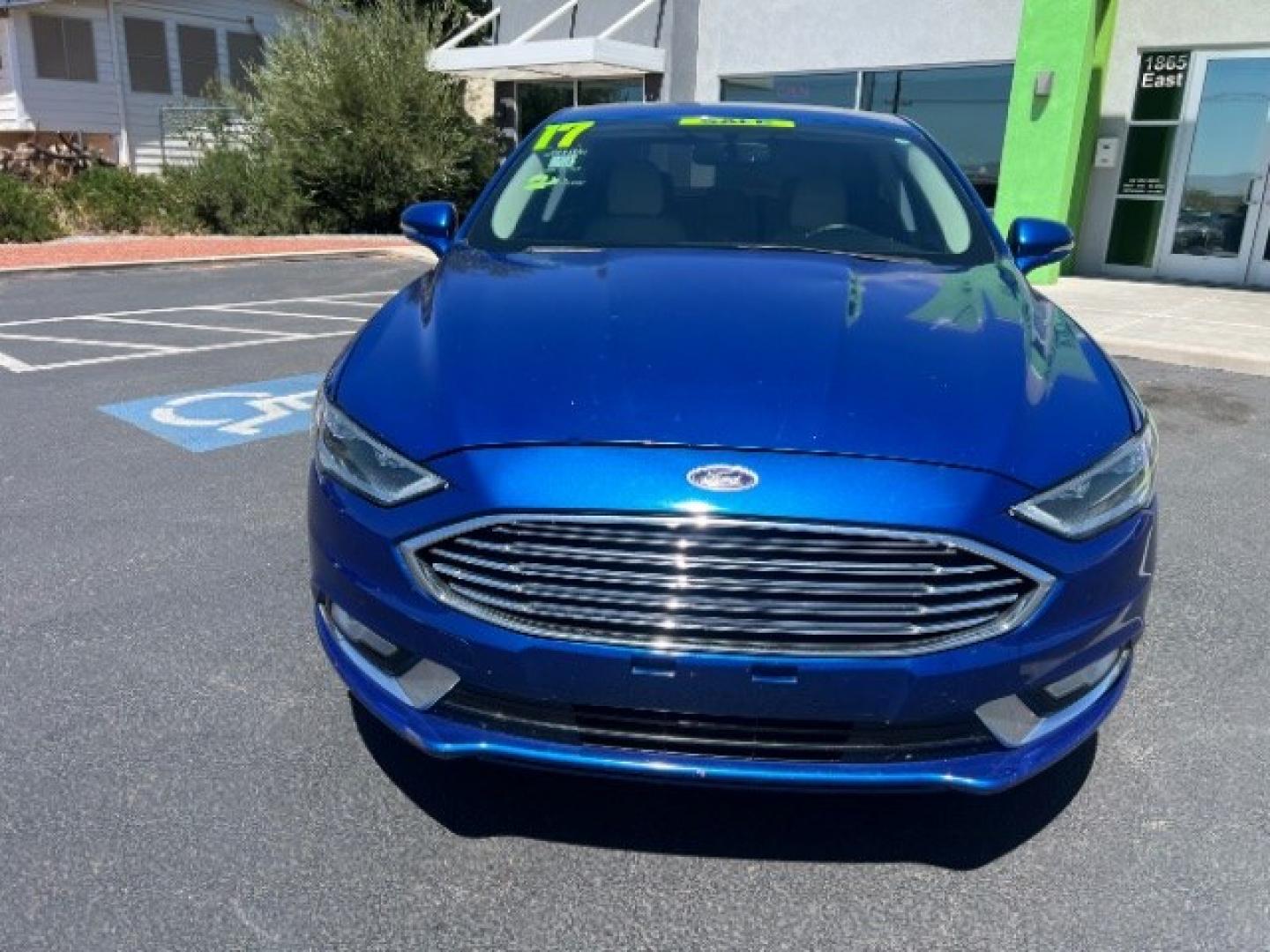 2017 Lightning Blue /Medium Soft Ceramic Ford Fusion Hybrid Titanium (3FA6P0RU8HR) with an 2L I-4 DOHC engine, Automatic transmission, located at 1865 East Red Hills Pkwy, St. George, 84770, (435) 628-0023, 37.120850, -113.543640 - We specialize in helping ALL people get the best financing available. No matter your credit score, good, bad or none we can get you an amazing rate. Had a bankruptcy, divorce, or repossessions? We give you the green light to get your credit back on the road. Low down and affordable payments that fit- Photo#1