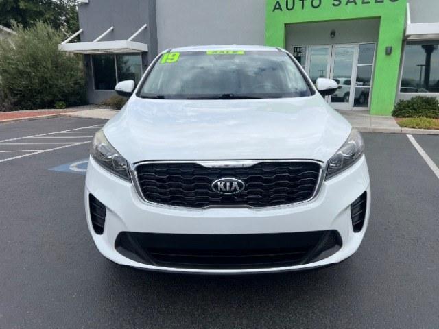 2019 Snow White Pearl /Stone Beige Kia Sorento 3.3L LX (5XYPGDA59KG) with an Lambda II 3.3L V-6 gasoline direct injection engine, AUTOMATIC transmission, located at 940 North Main Street, Cedar City, UT, 84720, (435) 628-0023, 37.692936, -113.061897 - This 2019 Kia Sorento LX is $11,000 in Cedar City. Mileage on the card is 118,379. Listed sales price includes $300 doc fee. 4 REASONS TO BUY FROM 4 SEASONS ~~CERTIFIED PREOWNED - This vehicle has gone through a 50 point inspection and road test. We fixed everything that was broken or worn out. O- Photo#1