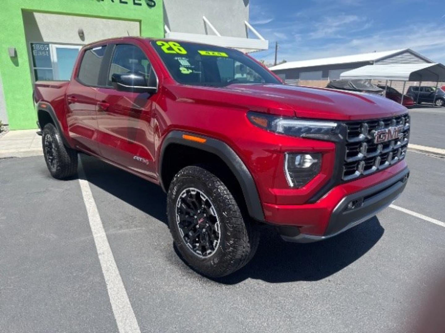 2026 Volcanic Red Tintcoat /Jet Black/Timber GMC Canyon AT4, 4WD (1GTP2DEK9T1) with an 2.7L I-4 direct injection engine, Automatic transmission, located at 1865 East Red Hills Pkwy, St. George, 84770, (435) 628-0023, 37.120850, -113.543640 - Practically new and ready for Southern Utah? This Volcanic Red Tintcoat 2026 GMC Canyon AT4 4WD brings a VIN-decoded 2.7L TurboMax 4-cylinder, 8-speed automatic, and confident 4x4 traction for daily driving, trailheads, and work. With only 13,031 miles, it has the look and capability of a fresh pick- Photo#8