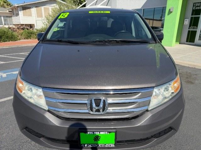 2013 Smoky Topaz Metallic /Truffle Honda Odyssey EX-L (5FNRL5H65DB) with an 3.5L V-6 i-VTEC variable valve control engine, Automatic transmission, located at 1865 East Red Hills Pkwy, St. George, 84770, (435) 628-0023, 37.120850, -113.543640 - This 2013 Honda Odyssey EX-L sits in St. George at $12,000. The odometer reads 152,993. Listed sales price includes $300 doc fee. 4 REASONS TO BUY FROM 4 SEASONS ~~CERTIFIED PREOWNED - This vehicle has gone through a 50 point inspection and road test. We fixed everything that was broken or worn o- Photo#1