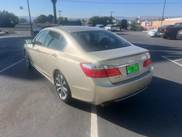 2015 Champagne Frost Pearl /Black Honda Accord Sport (1HGCR2F53FA) with an 2.4L I-4 gasoline direct injection engine, Automatic transmission, located at 1865 East Red Hills Pkwy, St. George, 84770, (435) 628-0023, 37.120850, -113.543640 - We specialize in helping ALL people get the best financing available. No matter your credit score, good, bad or none we can get you an amazing rate. Had a bankruptcy, divorce, or repossessions? We give you the green light to get your credit back on the road. Low down and affordable payments that fit- Photo#4