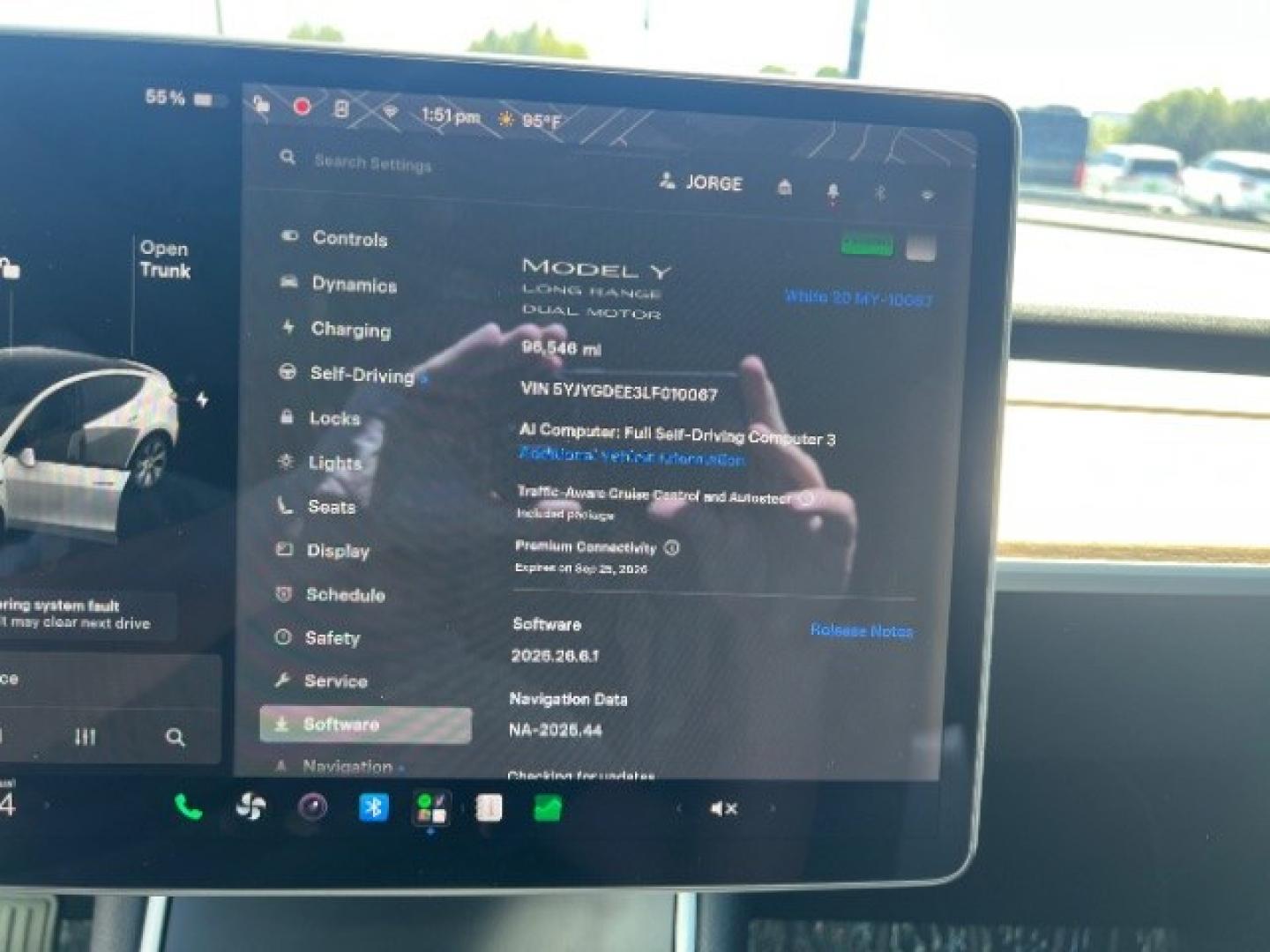 2020 Pearl White Multi-Coat /Black Tesla Model Y Long Range Dual Motor All-Wheel Drive (5YJYGDEE3LF) with an ELECTRIC engine, Electric transmission, located at 1865 East Red Hills Pkwy, St. George, 84770, (435) 628-0023, 37.120850, -113.543640 - Tesla Model Y All Wheel Drive HW3 and 5 Seats, Great tires. Every Tesla we sell has had cabin air filter replaced, radiator cleaned, fluids topped AND comes with a mobile charging kit! Battery is healthy and gets 267 on full Charge. Recurrent Range Score: Good 89% Clean title, 2 owners No accid- Photo#1