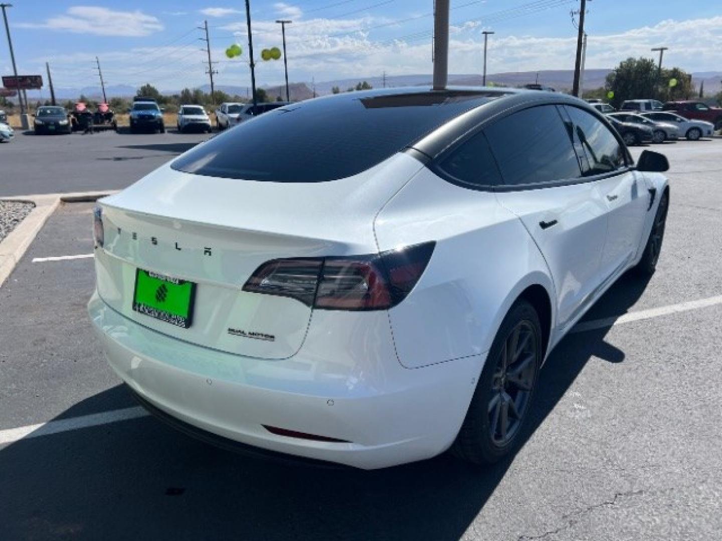 2021 Pearl White Multi-Coat /Black Tesla Model 3 Long Range Dual Motor All-Wheel Drive (5YJ3E1EB1MF) with an ELECTRIC engine, Electric transmission, located at 1865 East Red Hills Pkwy, St. George, 84770, (435) 628-0023, 37.120850, -113.543640 - Very affordable Tesla Model 3 All Wheel Drive, Acceleration boost paid for! HW3 and 5 Seats Interior and exterior in great condition. Ready to roll Every Tesla we sell has had cabin air filter replaced, radiator cleaned, fluids topped AND comes with a mobile charging kit! Battery is healthy and ge- Photo#8