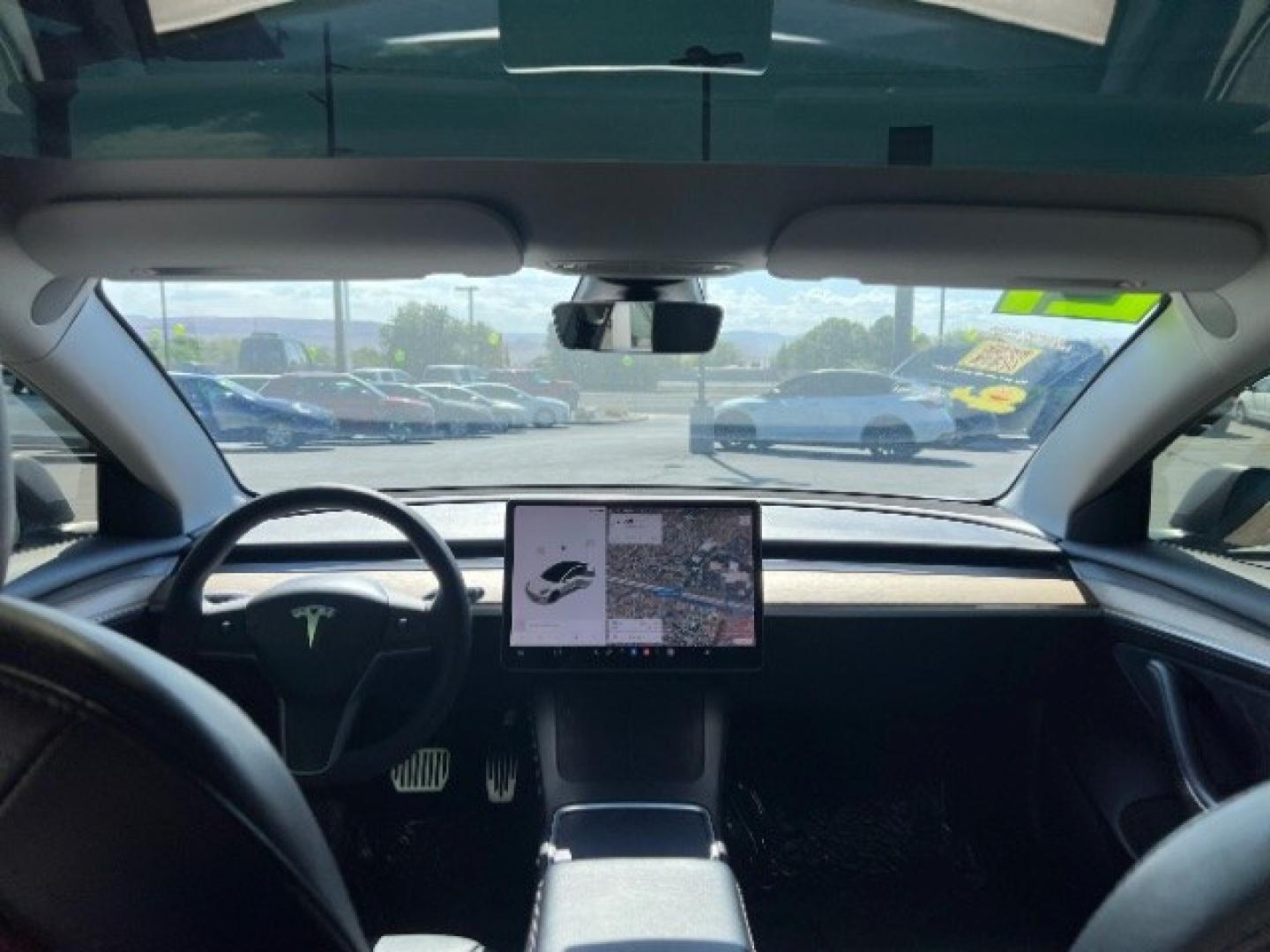 2021 Pearl White Multi-Coat /Black Tesla Model 3 Long Range Dual Motor All-Wheel Drive (5YJ3E1EB1MF) with an ELECTRIC engine, Electric transmission, located at 1865 East Red Hills Pkwy, St. George, 84770, (435) 628-0023, 37.120850, -113.543640 - Very affordable Tesla Model 3 All Wheel Drive, Acceleration boost paid for! HW3 and 5 Seats Interior and exterior in great condition. Ready to roll Every Tesla we sell has had cabin air filter replaced, radiator cleaned, fluids topped AND comes with a mobile charging kit! Battery is healthy and ge- Photo#22