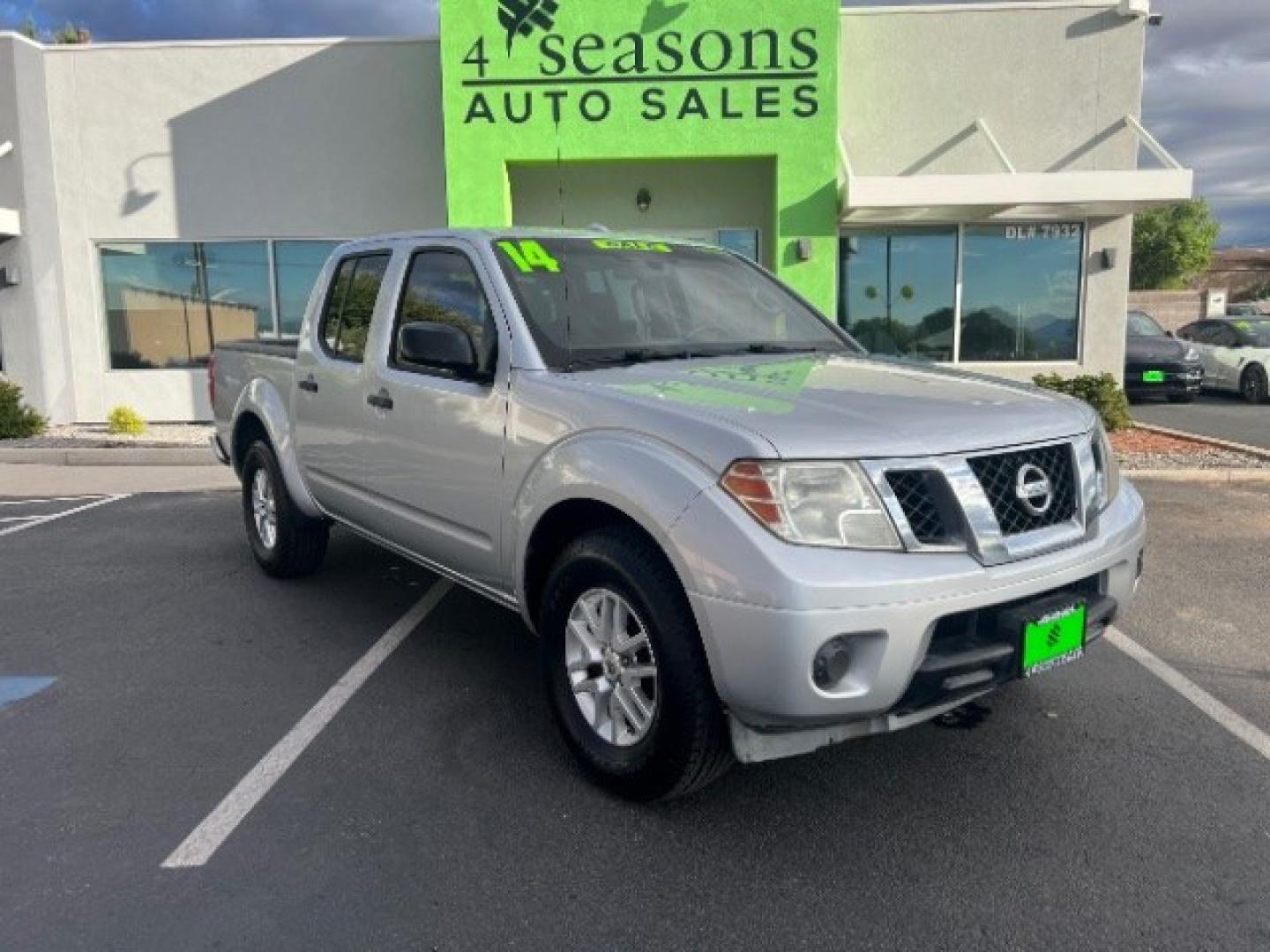 2014 Brilliant Silver /Steel Nissan Frontier S | SV | Desert Runner | SL (1N6AD0ER2EN) with an VQ 4L V-6 DOHC engine, Automatic transmission, located at 1865 East Red Hills Pkwy, St. George, 84770, (435) 628-0023, 37.120850, -113.543640 - Versatile Southern Utah travel starts with this 2014 Nissan Frontier SV Crew Cab. Its 4.0L V6 engine, automatic transmission, and 4x2 drivetrain make it a smart fit for workdays, weekend projects, and light towing. With 134310 miles, this Frontier is ready for its next adventure. The SV Crew Cab ad- Photo#0