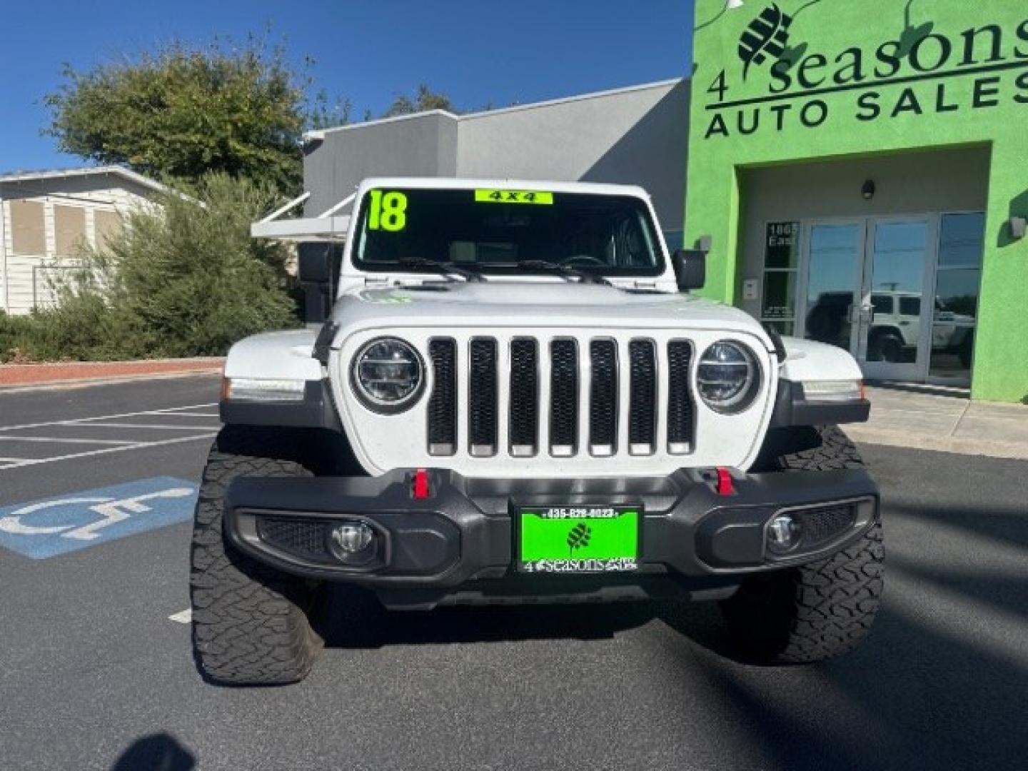 2018 Bright White Clearcoat /Black Jeep Wrangler Unlimited Rubicon 4x4 (1C4HJXFG1JW) with an Pentastar 3.6L V-6 DOHC engine, Automatic transmission, located at 1865 East Red Hills Pkwy, St. George, 84770, (435) 628-0023, 37.120850, -113.543640 - Versatile Southern Utah travel starts with this 2018 Jeep Wrangler Unlimited Rubicon 4x4. Its 3.6L V6 engine, automatic transmission, and 4x4 drivetrain make it a smart fit for trail runs, canyon weekends, and everyday driving. With 86206 miles, this Wrangler is ready for its next adventure. The Ru- Photo#1