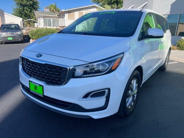 2019 Snow White Pearl /Gray Kia Sedona LX (KNDMB5C17K6) with an Lambda 3.3L V-6 gasoline direct injection engine, Automatic transmission, located at 1865 East Red Hills Pkwy, St. George, 84770, (435) 628-0023, 37.120850, -113.543640 - We specialize in helping ALL people get the best financing available. No matter your credit score, good, bad or none we can get you an amazing rate. Had a bankruptcy, divorce, or repossessions? We give you the green light to get your credit back on the road. Low down and affordable payments that fit- Photo#2