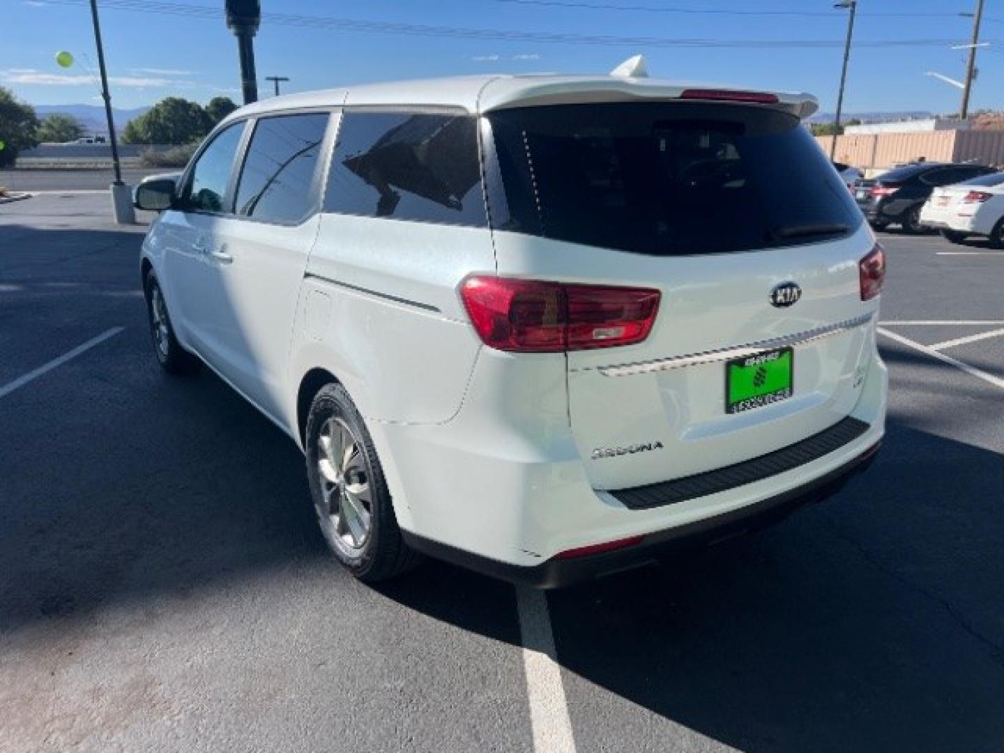 2019 Snow White Pearl /Gray Kia Sedona LX (KNDMB5C17K6) with an Lambda 3.3L V-6 gasoline direct injection engine, Automatic transmission, located at 940 North Main Street, Cedar City, UT, 84720, (435) 628-0023, 37.692936, -113.061897 - Versatile Southern Utah travel starts with this 2019 Kia Sedona LX. Its 3.3L V6 engine, automatic transmission, and front-wheel drive make it a smart fit for family trips, school runs, commuting, and road trips. With 88667 miles, this Sedona is ready for its next adventure. The LX adds three-row se- Photo#4