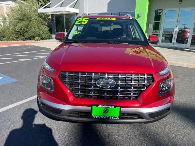 2025 Ultimate Red /Gray Hyundai Venue SEL (KMHRC8A39SU) with an Smartstream 1.6L I-4 DOHC engine, Automatic transmission, located at 940 North Main Street, Cedar City, UT, 84720, (435) 628-0023, 37.692936, -113.061897 - Versatile Southern Utah travel starts with this 2025 Hyundai Venue SEL. Its Smartstream 1.6L 4-cylinder, automatic transmission, and front-wheel drive make it a smart fit for commuting, errands, and easy Southern Utah day trips. With 49,995 miles, this Venue is ready for its next adventure. The SEL- Photo#1