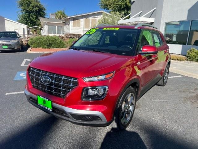2025 Ultimate Red /Gray Hyundai Venue SEL (KMHRC8A39SU) with an Smartstream 1.6L I-4 DOHC engine, Automatic transmission, located at 940 North Main Street, Cedar City, UT, 84720, (435) 628-0023, 37.692936, -113.061897 - Versatile Southern Utah travel starts with this 2025 Hyundai Venue SEL. Its Smartstream 1.6L 4-cylinder, automatic transmission, and front-wheel drive make it a smart fit for commuting, errands, and easy Southern Utah day trips. With 49,995 miles, this Venue is ready for its next adventure. The SEL- Photo#2