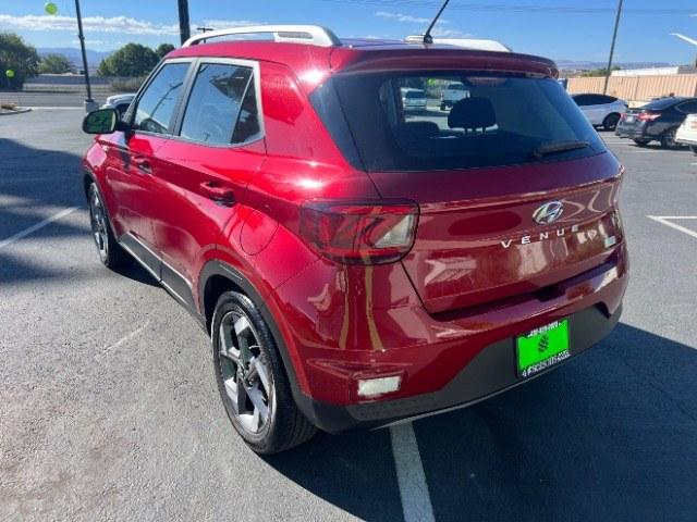 2025 Ultimate Red /Gray Hyundai Venue SEL (KMHRC8A39SU) with an Smartstream 1.6L I-4 DOHC engine, Automatic transmission, located at 940 North Main Street, Cedar City, UT, 84720, (435) 628-0023, 37.692936, -113.061897 - Versatile Southern Utah travel starts with this 2025 Hyundai Venue SEL. Its Smartstream 1.6L 4-cylinder, automatic transmission, and front-wheel drive make it a smart fit for commuting, errands, and easy Southern Utah day trips. With 49,995 miles, this Venue is ready for its next adventure. The SEL- Photo#4